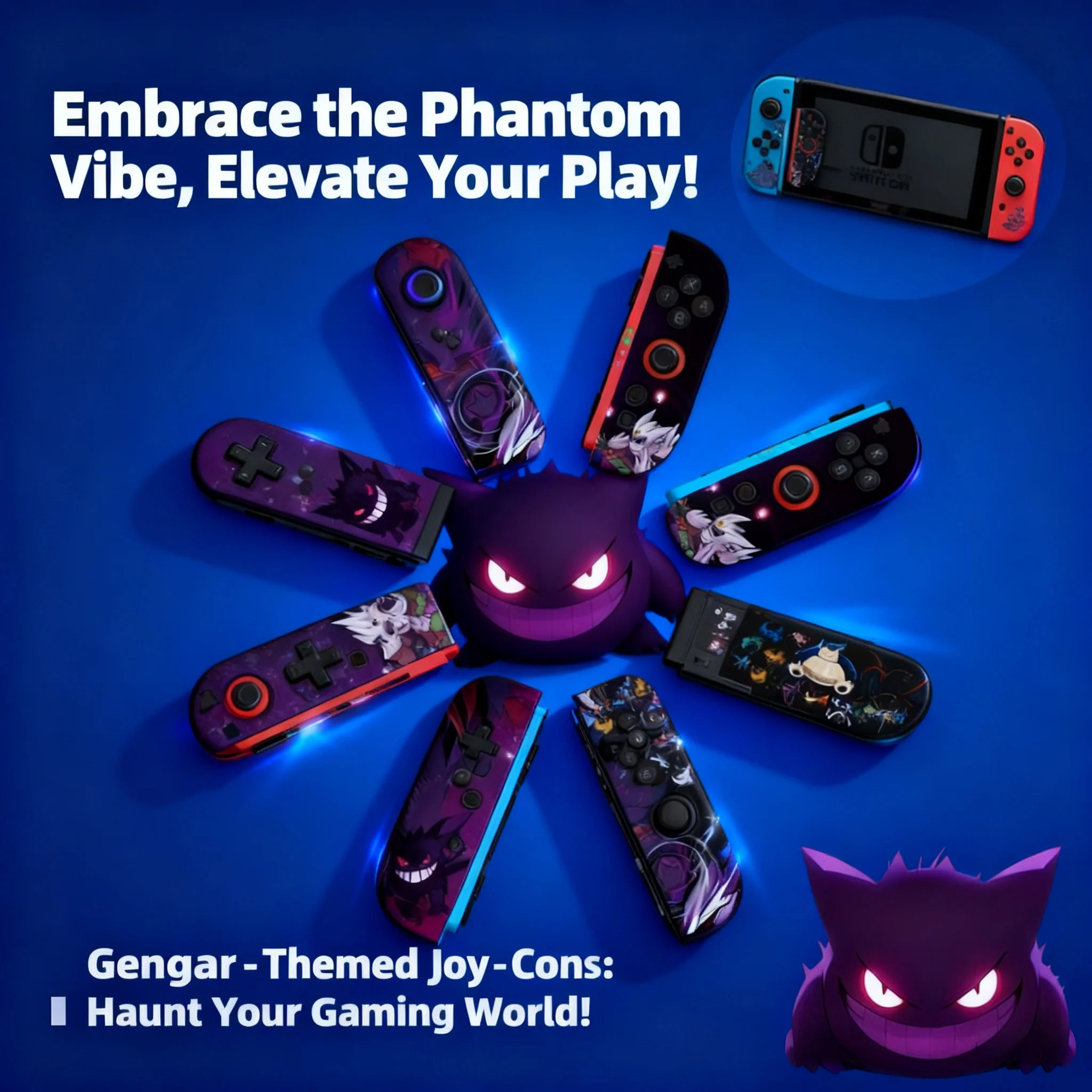 NS Switch 2 OLED Gengar Cartoon Shockproof Drop Proof Protective Cover Joycon Split Type Design Case for Console
NS Switch 2 OLED Gengar Cartoon Shockproof Drop Proof Protective Cover Joycon Split Type Design Case for Console
