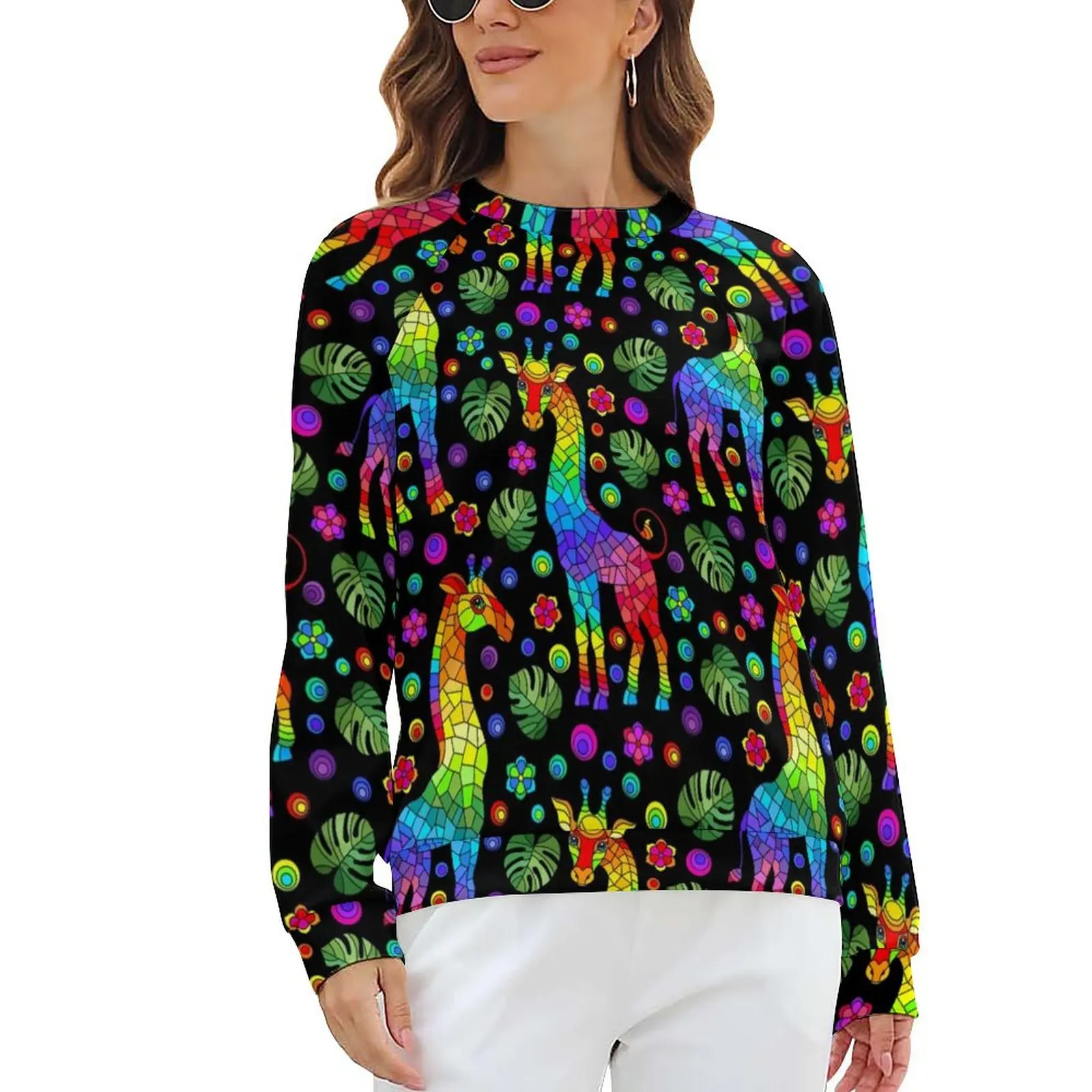 Abstract Giraffe Hoodies Spring Colorful Animal Print Street Style Oversized Hoodie Female Long Sleeve Retro Casual Sweatshirts
Abstract Giraffe Hoodies Spring Colorful Animal Print Street Style Oversized Hoodie Female Long Sleeve Retro Casual Sweatshirts