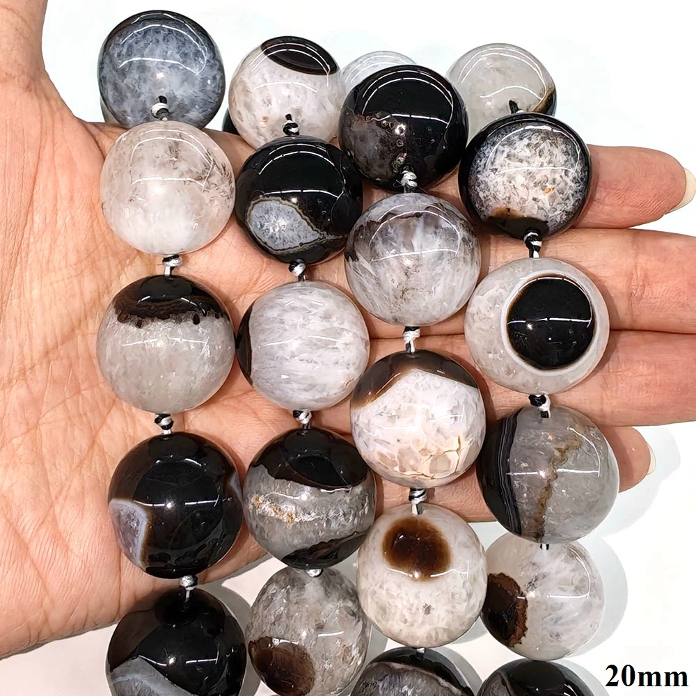 Uruguayan Black Agate Beads Natural Stones Healing Crystal Black Striped Agate Bead Gem for Jewelry Making DIY Necklace Bracelet
Uruguayan Black Agate Beads Natural Stones Healing Crystal Black Striped Agate Bead Gem for Jewelry Making DIY Necklace Bracelet