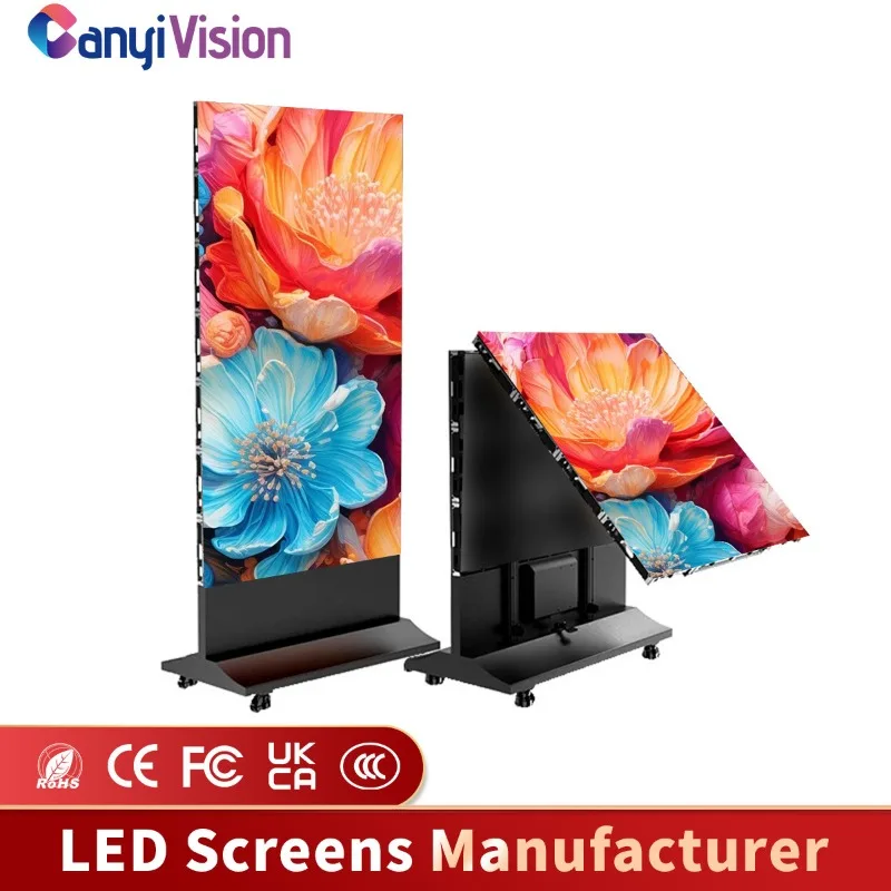 Custom Indoor LED Poster Display, Foldable Mobile Stand Screen for Exhibition, Show and Advertising
Custom Indoor LED Poster Display, Foldable Mobile Stand Screen for Exhibition, Show and Advertising