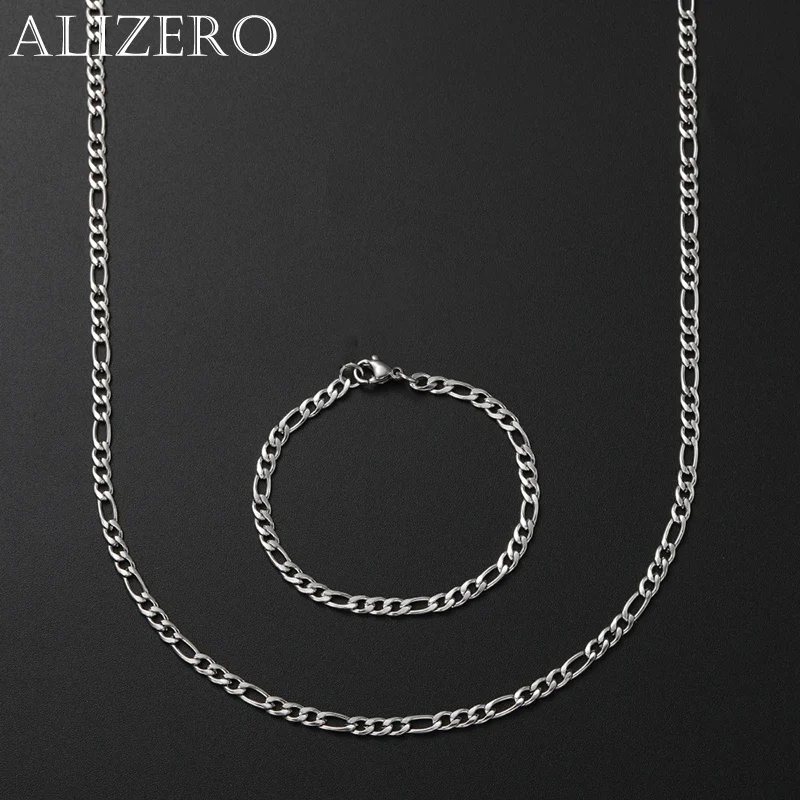 New Cheap 4MM 925 Sterling Silver Figaro Chain Necklace & Bracelet Fashion Jewelry Set Party Gifts For Men Women Drop Shipping
New Cheap 4MM 925 Sterling Silver Figaro Chain Necklace & Bracelet Fashion Jewelry Set Party Gifts For Men Women Drop Shipping