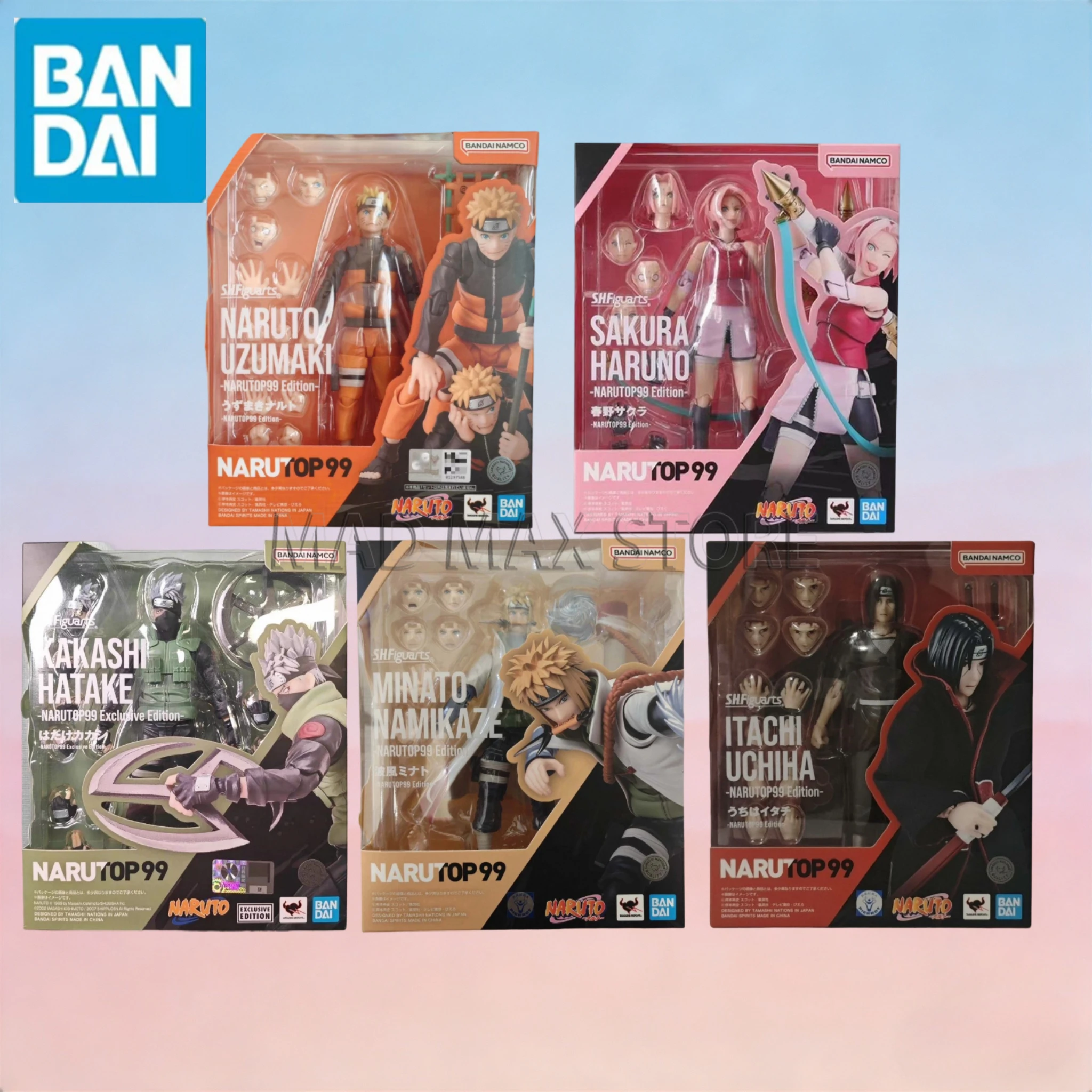 Stock Bandai SHF Naruto, Haruno Sakura, Kakashi, Minato Namikaze, Uchiha Itachi P99 Version 1/12 Scale Figure Collectible Gift
Stock Bandai SHF Naruto, Haruno Sakura, Kakashi, Minato Namikaze, Uchiha Itachi P99 Version 1/12 Scale Figure Collectible Gift