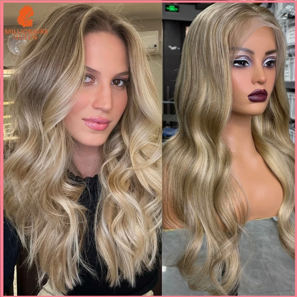 Millionaire Queen 180% Lace Human Hair Wig Ash Blonde 13x6 100% Human Hair Body Wave Wig Balayage Ombre Highlight Lace Front Wig
Millionaire Queen 180% Lace Human Hair Wig Ash Blonde 13x6 100% Human Hair Body Wave Wig Balayage Ombre Highlight Lace Front Wig