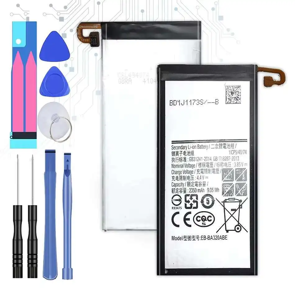 For Samsung Galaxy A3 2017 A320 A320F SM-A320F Durable EB-BA320ABE 2350mAh Fast Charging Mobile Phone Battery
For Samsung Galaxy A3 2017 A320 A320F SM-A320F Durable EB-BA320ABE 2350mAh Fast Charging Mobile Phone Battery