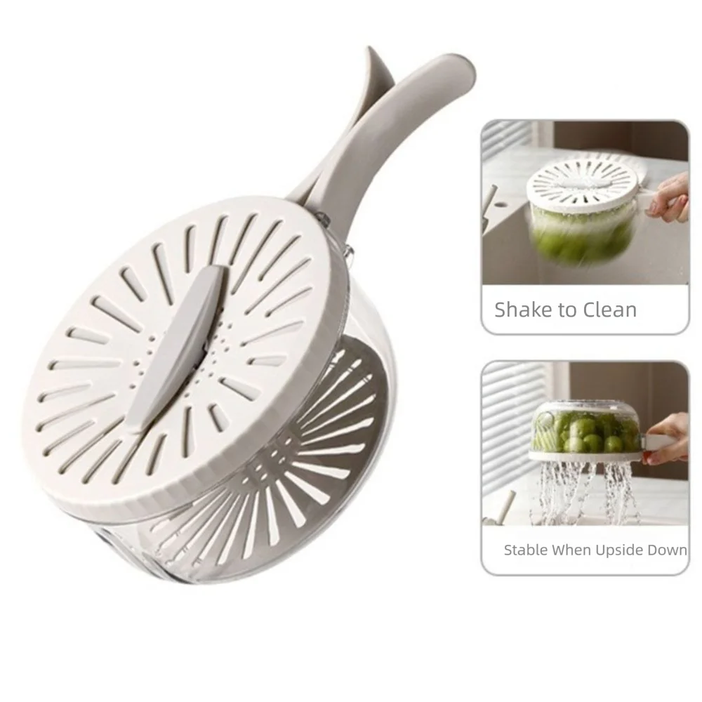 Folding Handle Rice Washing Drain Basket 2 In 1 with Lid Water-Filtering Basin Plastic Multi-function Fruit Strainer for Home
Folding Handle Rice Washing Drain Basket 2 In 1 with Lid Water-Filtering Basin Plastic Multi-function Fruit Strainer for Home