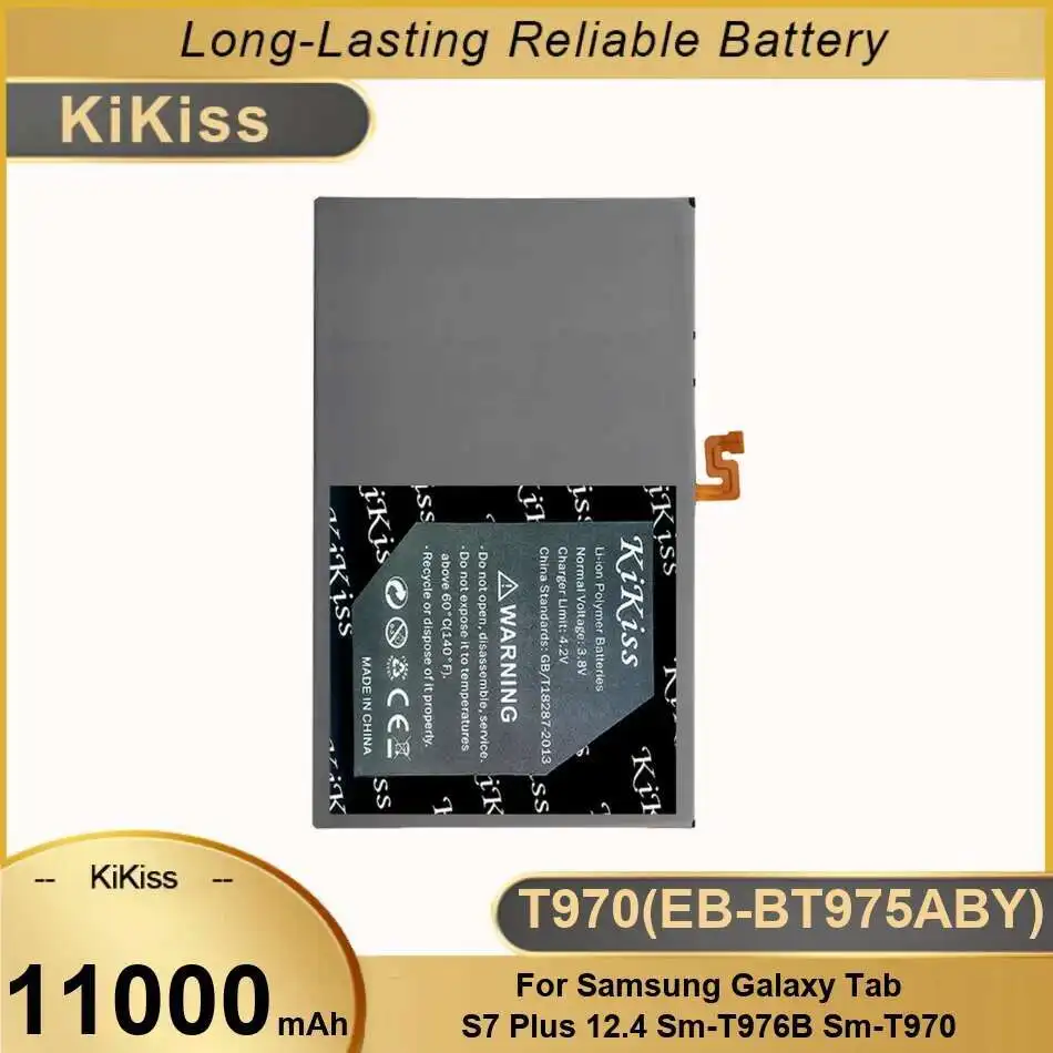 T970 EB-BT975ABY 11000Mah High Capacity Tablet Battery For Samsung Galaxy Tab S7+ S7 Plus 12.4 SM-T976B SM-T970
T970 EB-BT975ABY 11000Mah High Capacity Tablet Battery For Samsung Galaxy Tab S7+ S7 Plus 12.4 SM-T976B SM-T970
