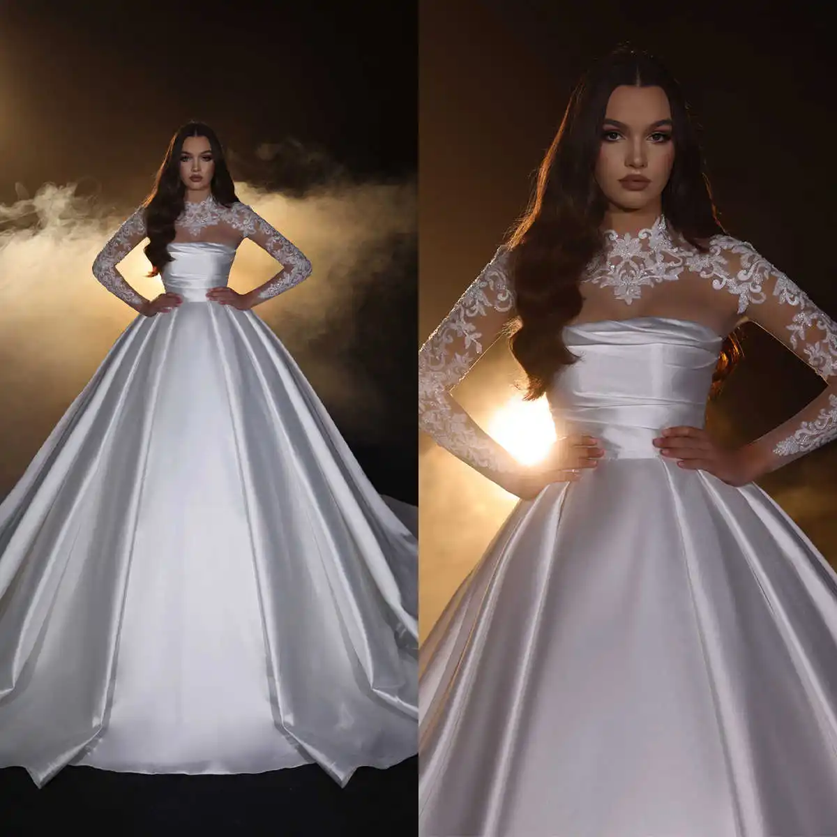 Simple Ball Gown Wedding Dresses Pleat Lace Satin Bridal Gowns Big Size Sweep Train Vestidos De Novia Custom Size Colour
Simple Ball Gown Wedding Dresses Pleat Lace Satin Bridal Gowns Big Size Sweep Train Vestidos De Novia Custom Size Colour