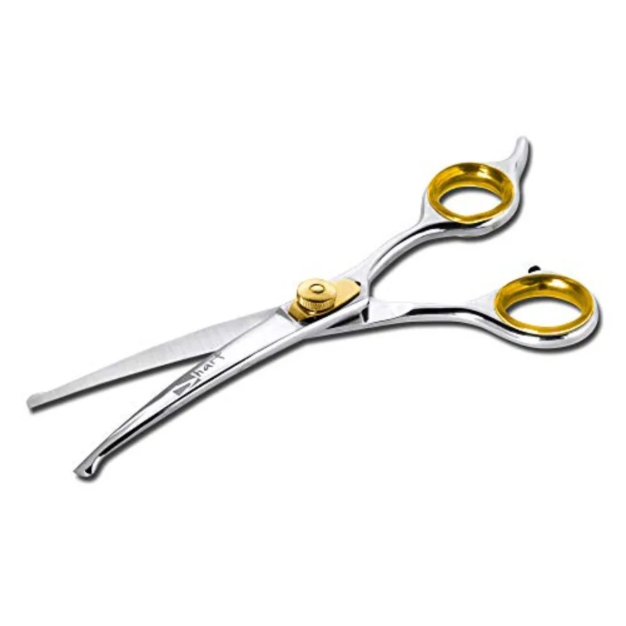 Dog Groomg Scissors, Gold Touch Curved Sharp Professional Pet Grooming Shear with Safety Round Tip, Ball Pot for Safe and Easy
Dog Groomg Scissors, Gold Touch Curved Sharp Professional Pet Grooming Shear with Safety Round Tip, Ball Pot for Safe and Easy