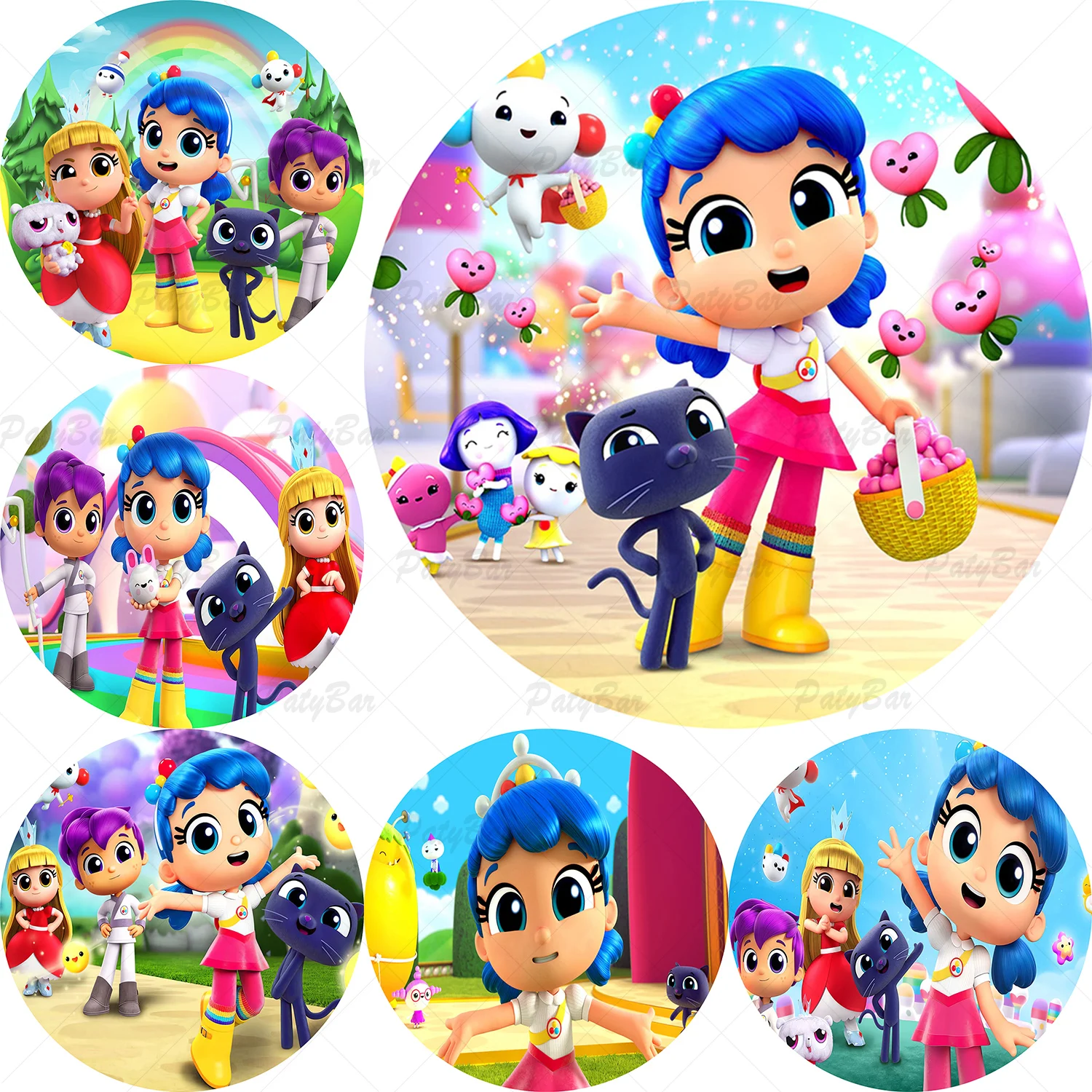 Round TRUE and the Rainbow Kingdom Backdrop Kids Birthday Background Circle Doll Vinyl Photography Banner Decoration Props
Round TRUE and the Rainbow Kingdom Backdrop Kids Birthday Background Circle Doll Vinyl Photography Banner Decoration Props