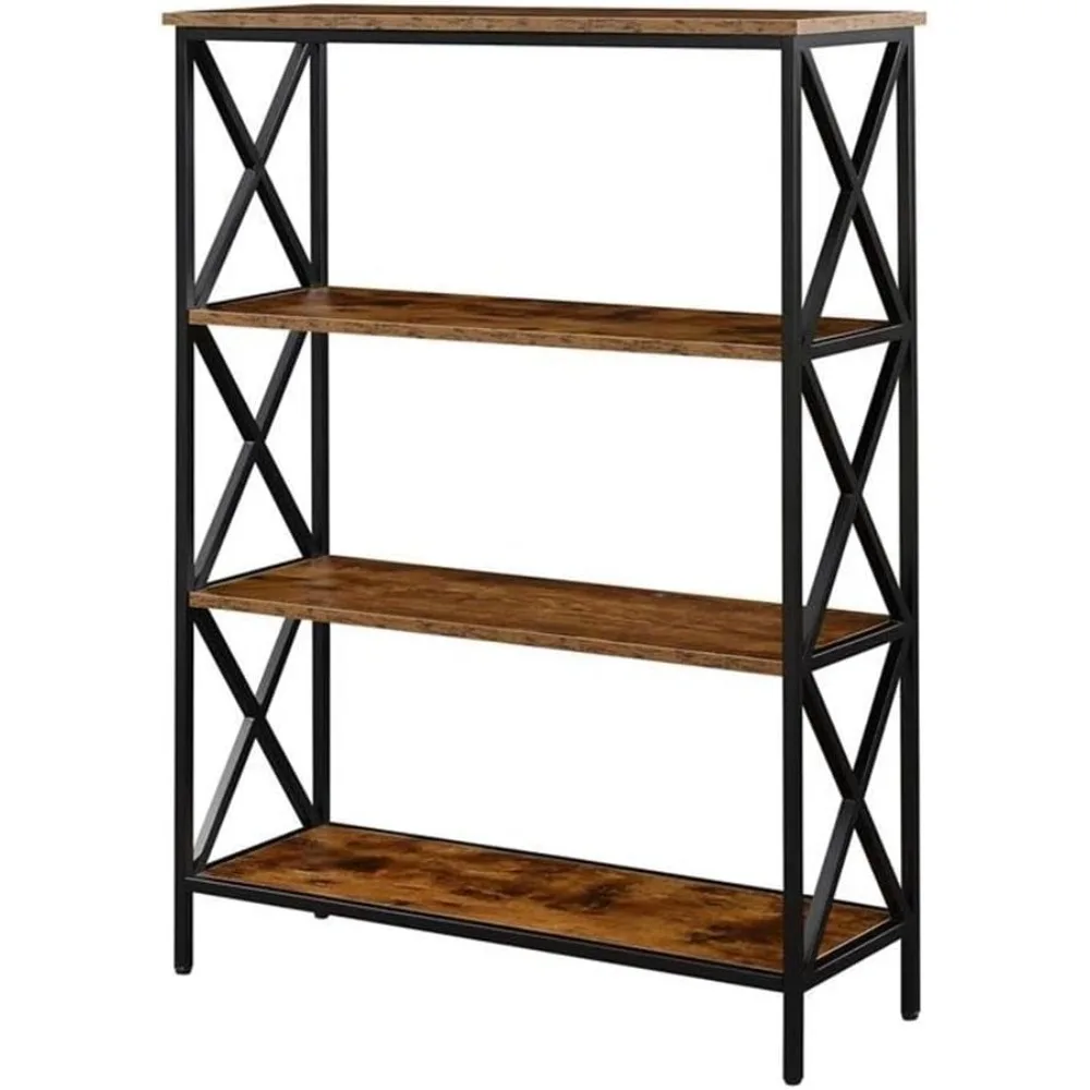Tucson 4-Tier Bookcase, Barnwood/Black
Tucson 4-Tier Bookcase, Barnwood/Black