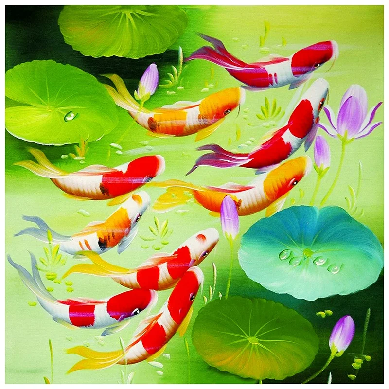 DIY Diamond Painting Koi Fish Diamond Embroidery Round Resin Diamond Cross Stitch Home Wall Decor
DIY Diamond Painting Koi Fish Diamond Embroidery Round Resin Diamond Cross Stitch Home Wall Decor