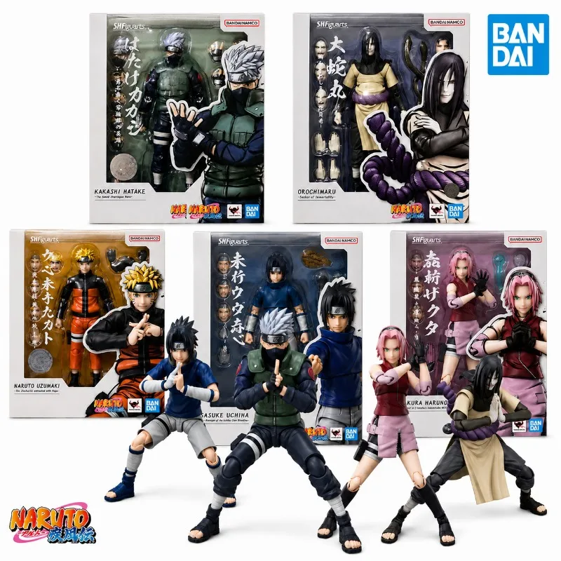 Bandai Genuine SHF Naruto Uzumaki Sasuke Kakashi Sakura Orochimaru Anime Movable Action Figure Toys
Bandai Genuine SHF Naruto Uzumaki Sasuke Kakashi Sakura Orochimaru Anime Movable Action Figure Toys