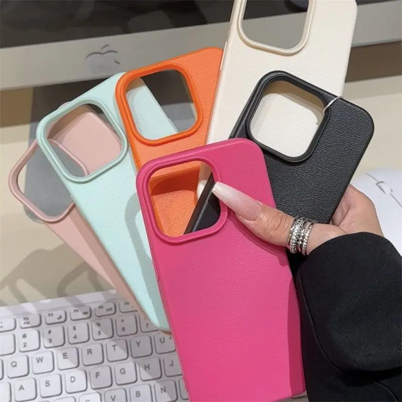 Lichee Pattern Candy Color Phone Case For iPhone 11 Case iPhone 13 15 12 14 16 Pro Max Plus Shockproof Matte Soft Leather Cover
Lichee Pattern Candy Color Phone Case For iPhone 11 Case iPhone 13 15 12 14 16 Pro Max Plus Shockproof Matte Soft Leather Cover