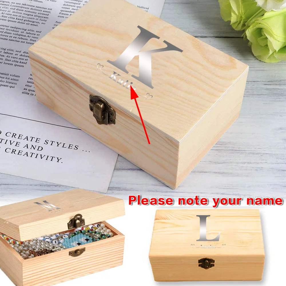 Customized Name Wooden Jewelry Display Box Storage Organizer Vintage Ring Keepsake Handmade Gift Chest Container DIY Decoration
Customized Name Wooden Jewelry Display Box Storage Organizer Vintage Ring Keepsake Handmade Gift Chest Container DIY Decoration