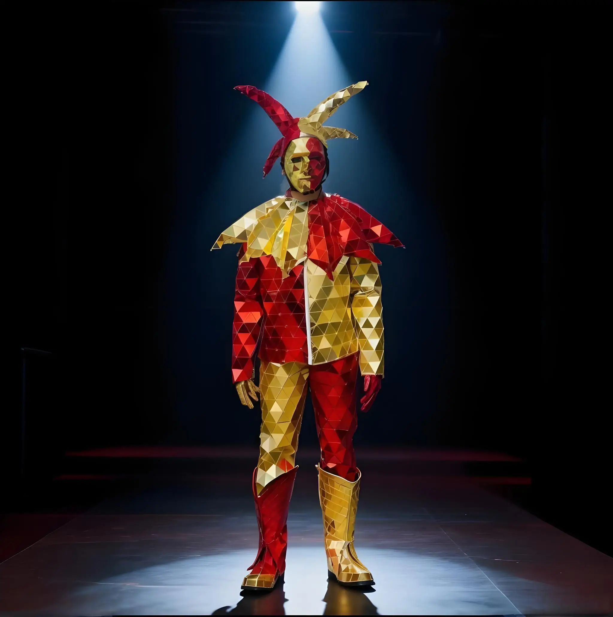 Костюм для танцевальных выступлений с зеркальными элементами, сшитый вручную, для мужчин, для шоу клоунов, для вечеринок, косплей
Костюм для танцевальных выступлений с зеркальными элементами, сшитый вручную, для мужчин, для шоу клоунов, для вечеринок, косплей