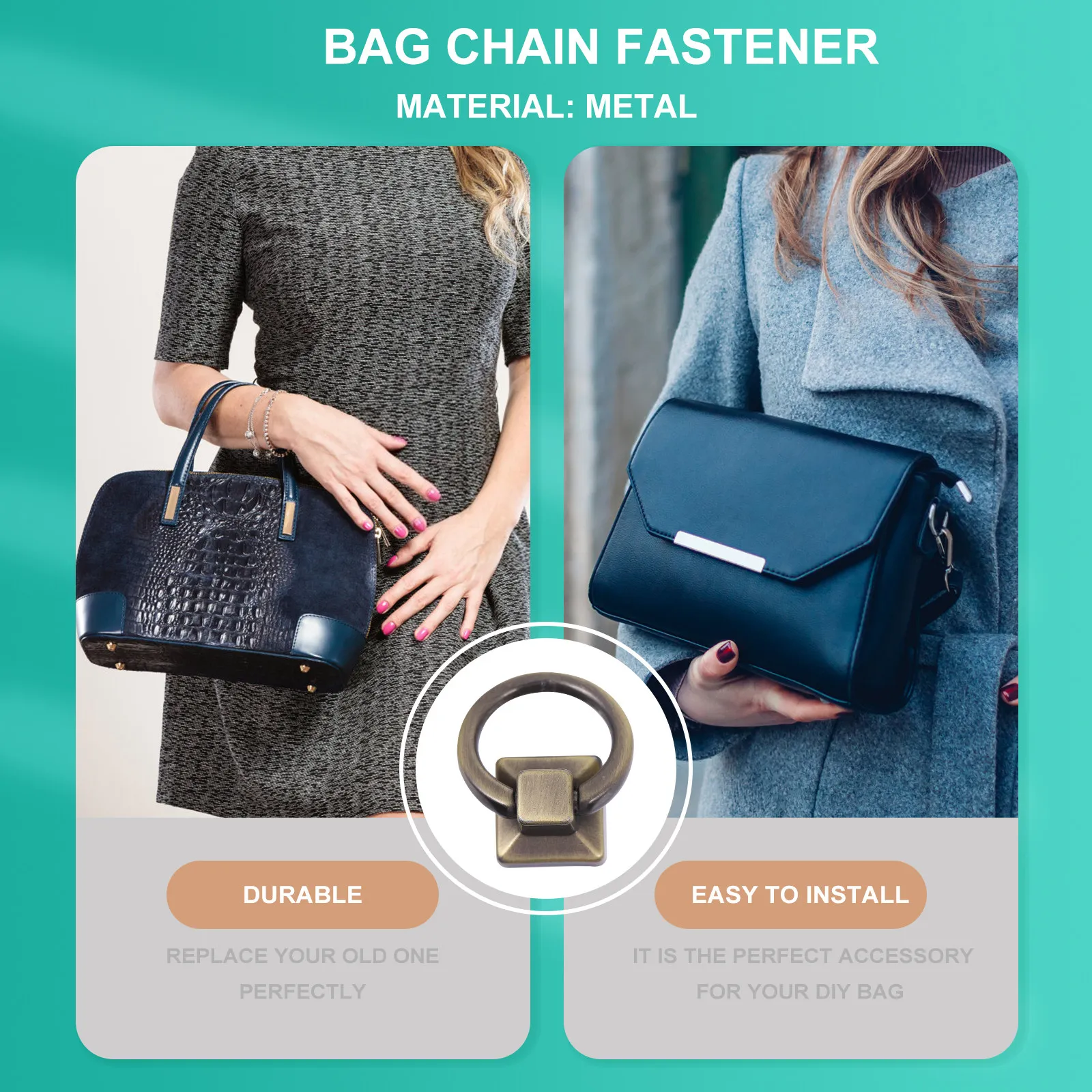 5Pcs Creative Chain Buckle Handbag Clasp Premium Material Easy Maintenance Portable Size Ideal for Handbag Crafting Gifts
5Pcs Creative Chain Buckle Handbag Clasp Premium Material Easy Maintenance Portable Size Ideal for Handbag Crafting Gifts