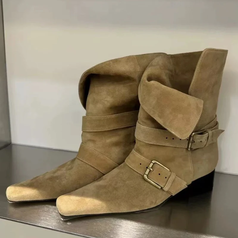 Eilyken Winter Vintage Ankle Boots Women Designer Strap Buckle Square Heels Shoes Ladies Modern Short Booties Zapatos De Mujer
Eilyken Winter Vintage Ankle Boots Women Designer Strap Buckle Square Heels Shoes Ladies Modern Short Booties Zapatos De Mujer