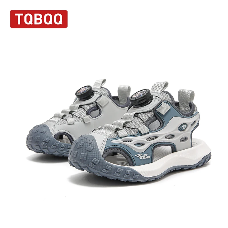 Kids' Outdoor Sports Sandals with 360° Rotating Strap Boy's Lightweight Water Shoes Quick-Dry Toe Guard for Outdoor Adventures
Kids' Outdoor Sports Sandals with 360° Rotating Strap Boy's Lightweight Water Shoes Quick-Dry Toe Guard for Outdoor Adventures