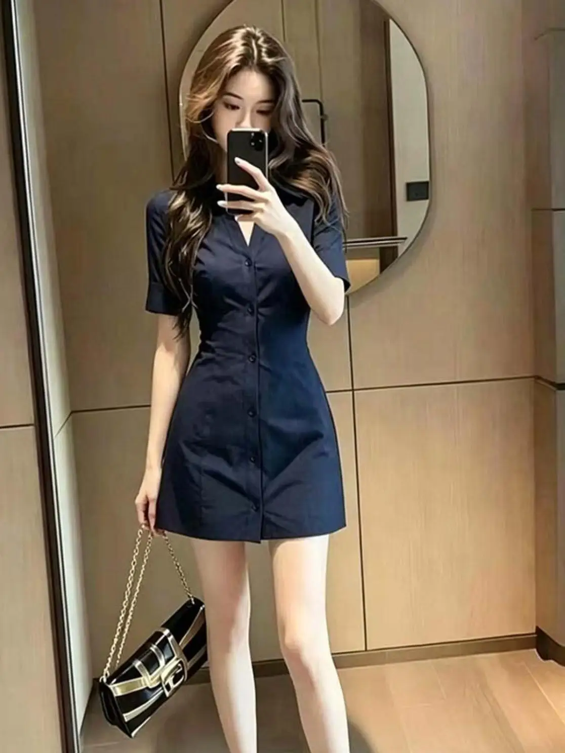 Elegant Slimming Waist Design Summer New Arrival Two-Piece Dress Set for Women High Waist Collar Short Sleeve D7385
Elegant Slimming Waist Design Summer New Arrival Two-Piece Dress Set for Women High Waist Collar Short Sleeve D7385