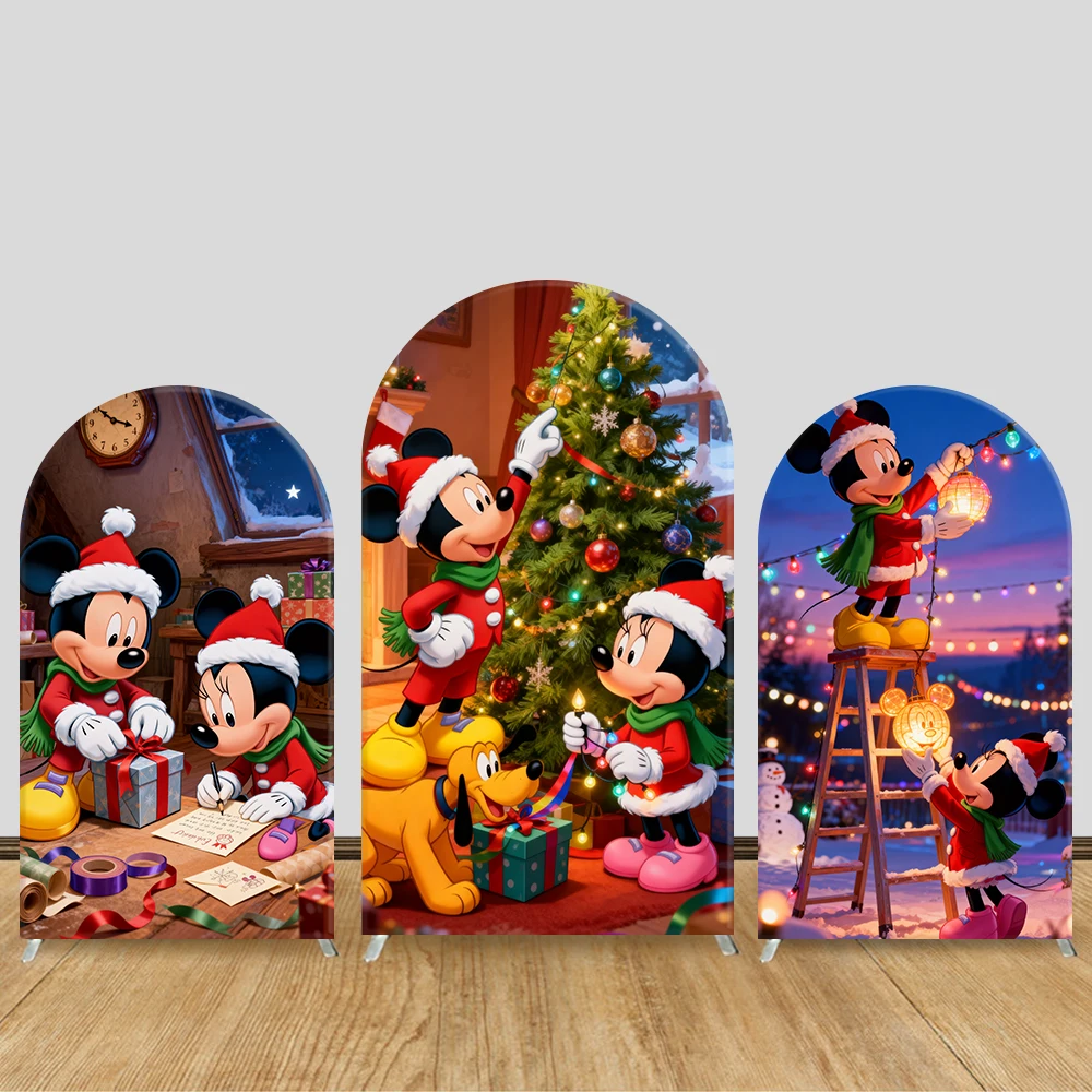 Christmas Theme Arch Backdrop Cover Disney Mickey&Minnie Winter Festive Party BabyShower Cartoon Background Decor Elastic Fabric
Christmas Theme Arch Backdrop Cover Disney Mickey&Minnie Winter Festive Party BabyShower Cartoon Background Decor Elastic Fabric
