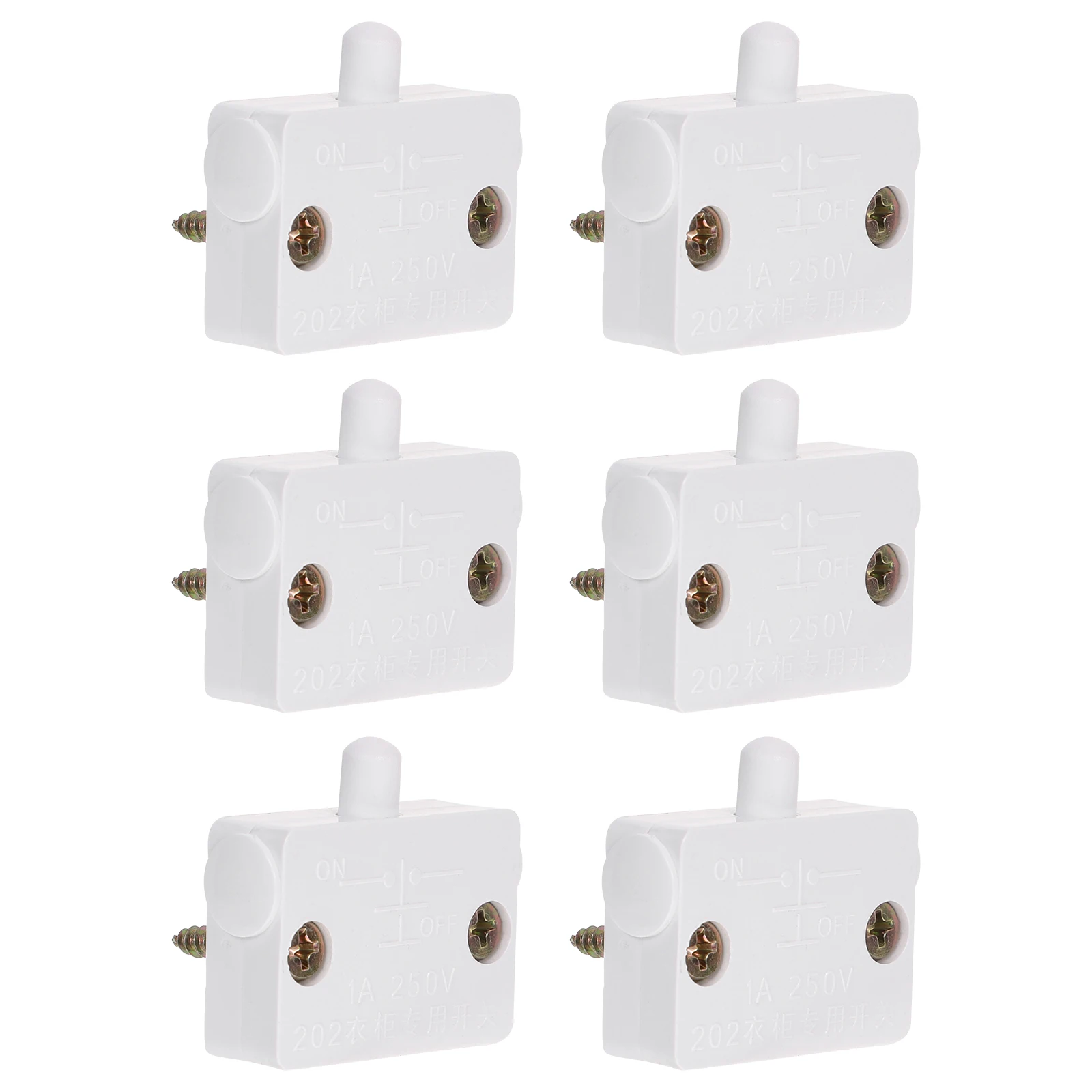 6Pcs Door Switch Normally Closed Light Switch for Pantry Cabinet Closet Electrical Lamp on Door Automatic Light
6Pcs Door Switch Normally Closed Light Switch for Pantry Cabinet Closet Electrical Lamp on Door Automatic Light