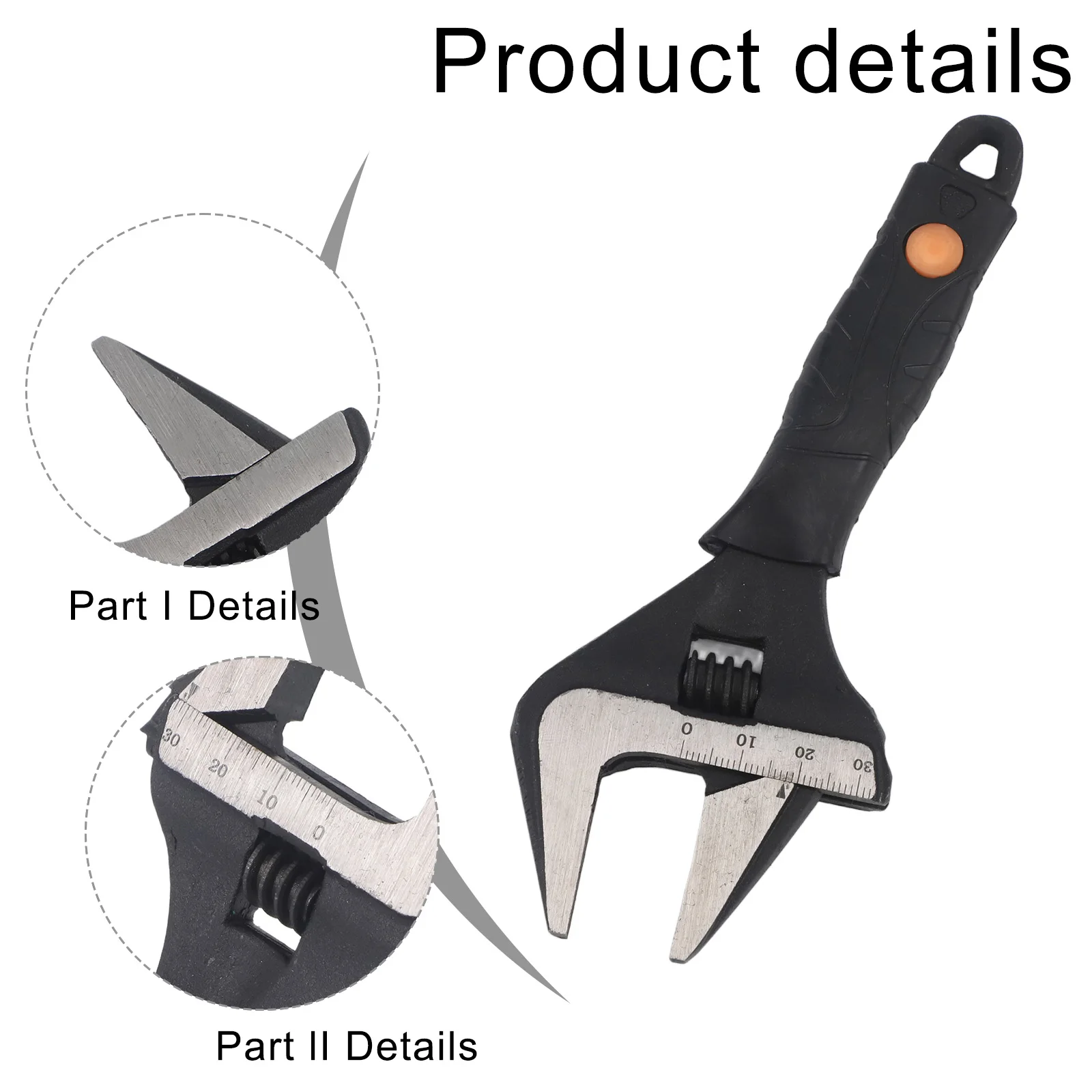6 inch adjustable wrench with ergonomic handle and dual scale measurement for efficient plumbing and mechanical tasks
6 inch adjustable wrench with ergonomic handle and dual scale measurement for efficient plumbing and mechanical tasks