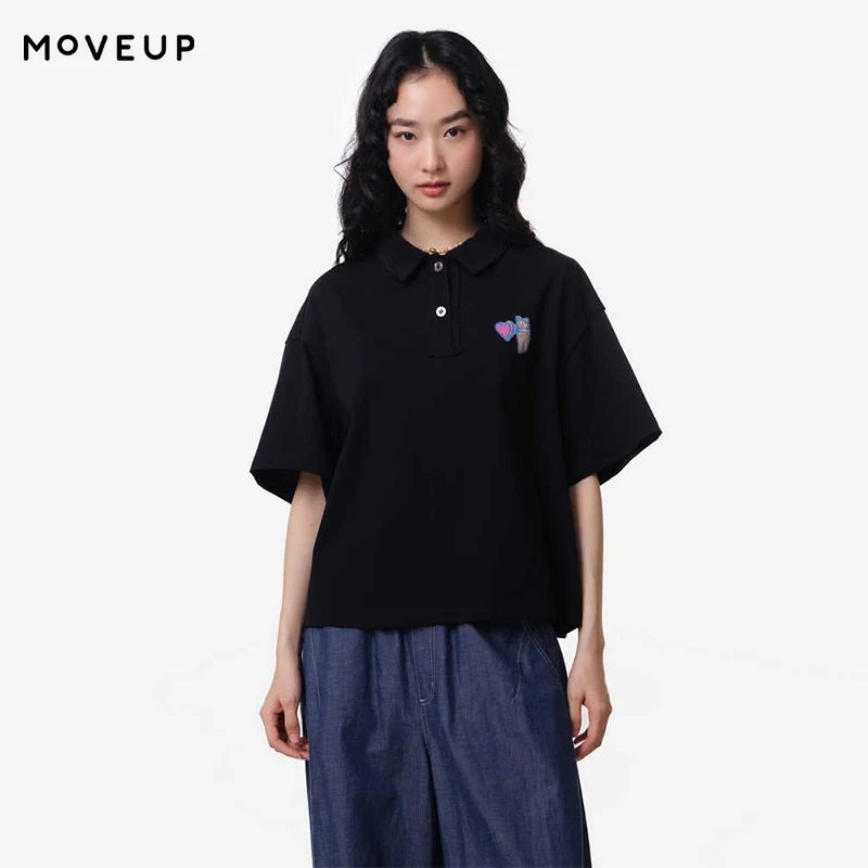 MOVEUP Short Sleeved Polo Shirt 2026 Summer New Pure Cotton Rabbit Embroidered Loose Commuter Casual T-shirt For Women 3ELX10510
MOVEUP Short Sleeved Polo Shirt 2026 Summer New Pure Cotton Rabbit Embroidered Loose Commuter Casual T-shirt For Women 3ELX10510