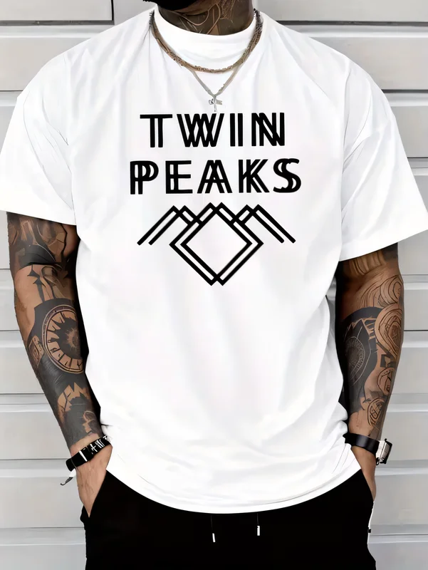 TWIN PEAKS Logo Graphic Print T-Shirt Men Women Oversized Streetwear Cotton Short Sleeve Casual Top Tee
TWIN PEAKS Logo Graphic Print T-Shirt Men Women Oversized Streetwear Cotton Short Sleeve Casual Top Tee