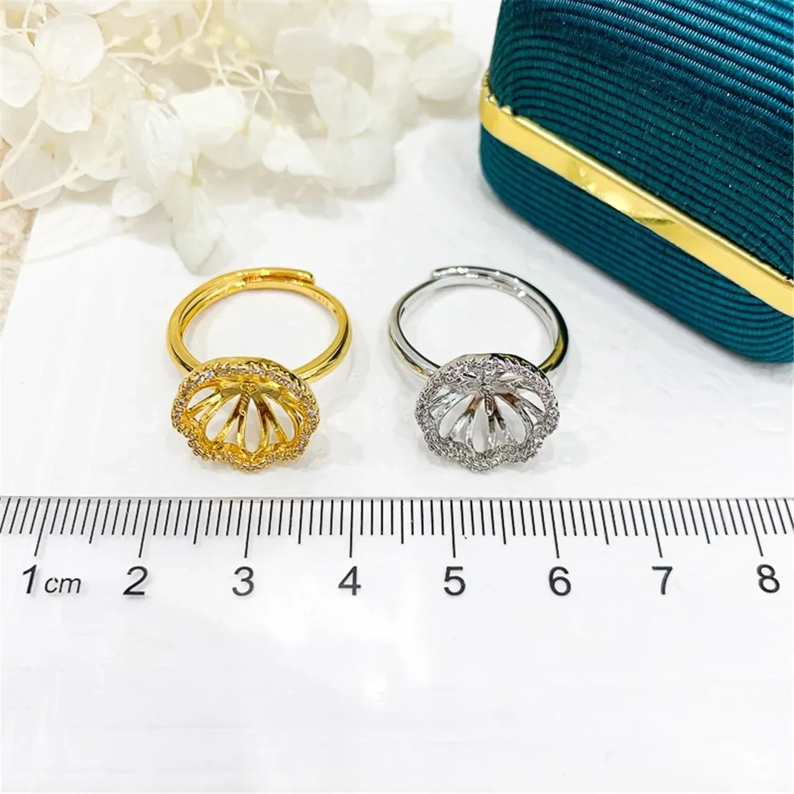 925 Stamped Alloy Gold-Plating Adjustable Pearl Ring Holder DIY Jewelry Findings, Craft Supplies for Handmade Rings No Pearl
925 Stamped Alloy Gold-Plating Adjustable Pearl Ring Holder DIY Jewelry Findings, Craft Supplies for Handmade Rings No Pearl