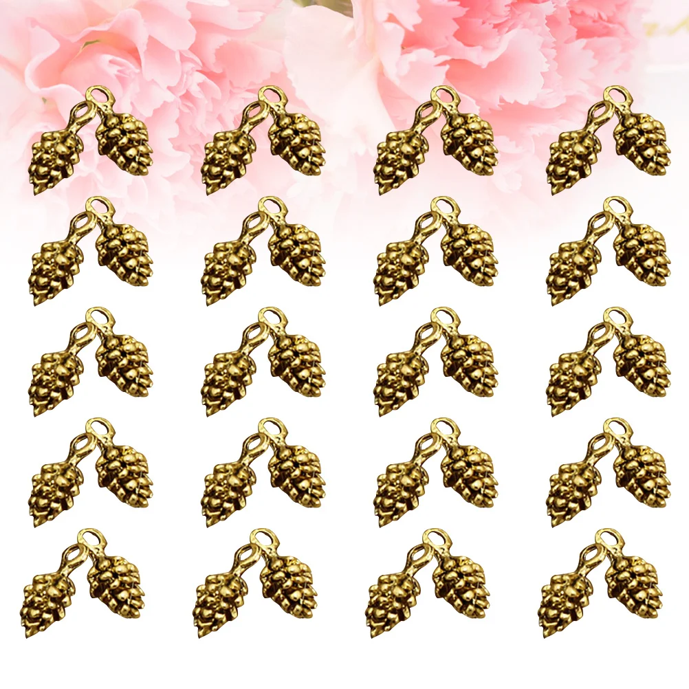 50 Pcs Christmas Ornament Pine Cone Mini Charm Pendants for Necklace Bulk Pinecone
50 Pcs Christmas Ornament Pine Cone Mini Charm Pendants for Necklace Bulk Pinecone