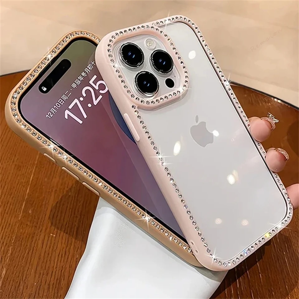 Transparent Bling Glitter Diamond Phone Case for iPhone 16 15 14 Plus 13 12 11 14 15 16 Pro Max 16Pro Protector Shockproof Cover
Transparent Bling Glitter Diamond Phone Case for iPhone 16 15 14 Plus 13 12 11 14 15 16 Pro Max 16Pro Protector Shockproof Cover