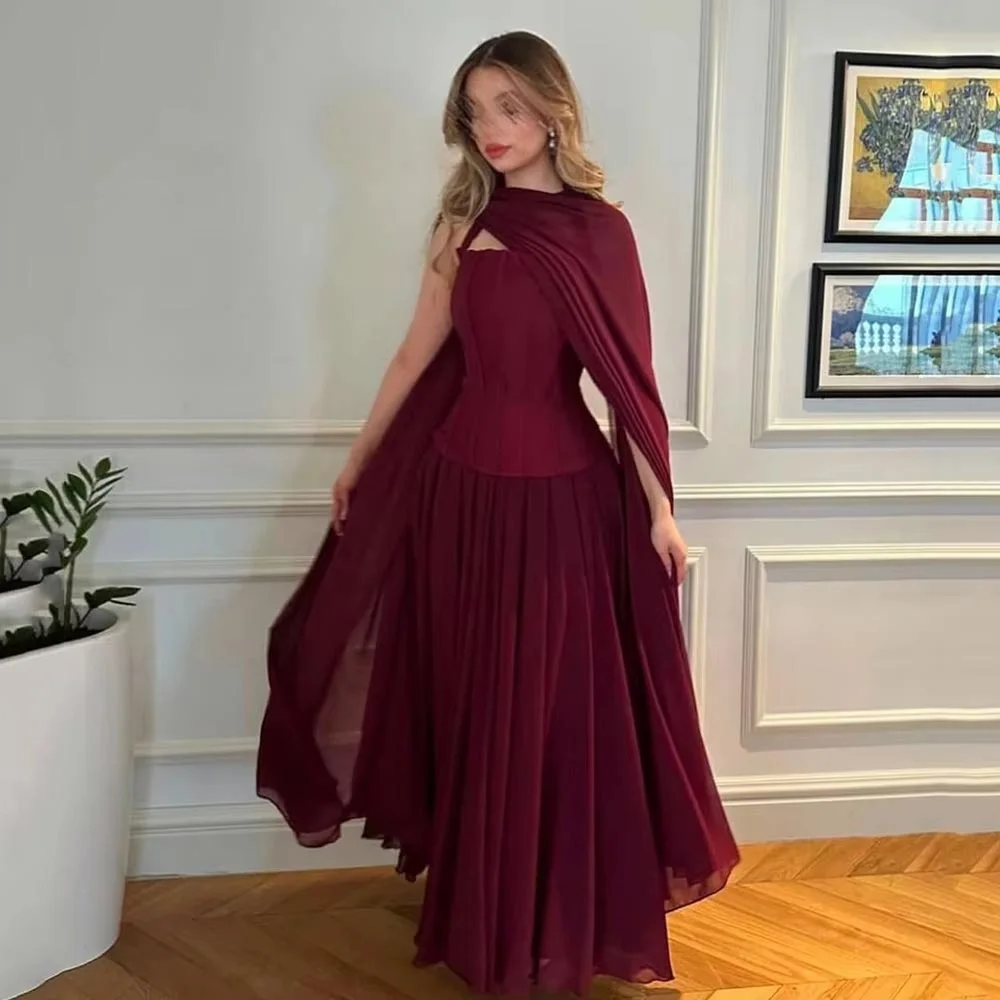 Customized Exquisite Ruched Women Prom Dress Halter Neck Charming Ruffles Zipper Floor Length Party Dress Women Evening Gown
Customized Exquisite Ruched Women Prom Dress Halter Neck Charming Ruffles Zipper Floor Length Party Dress Women Evening Gown