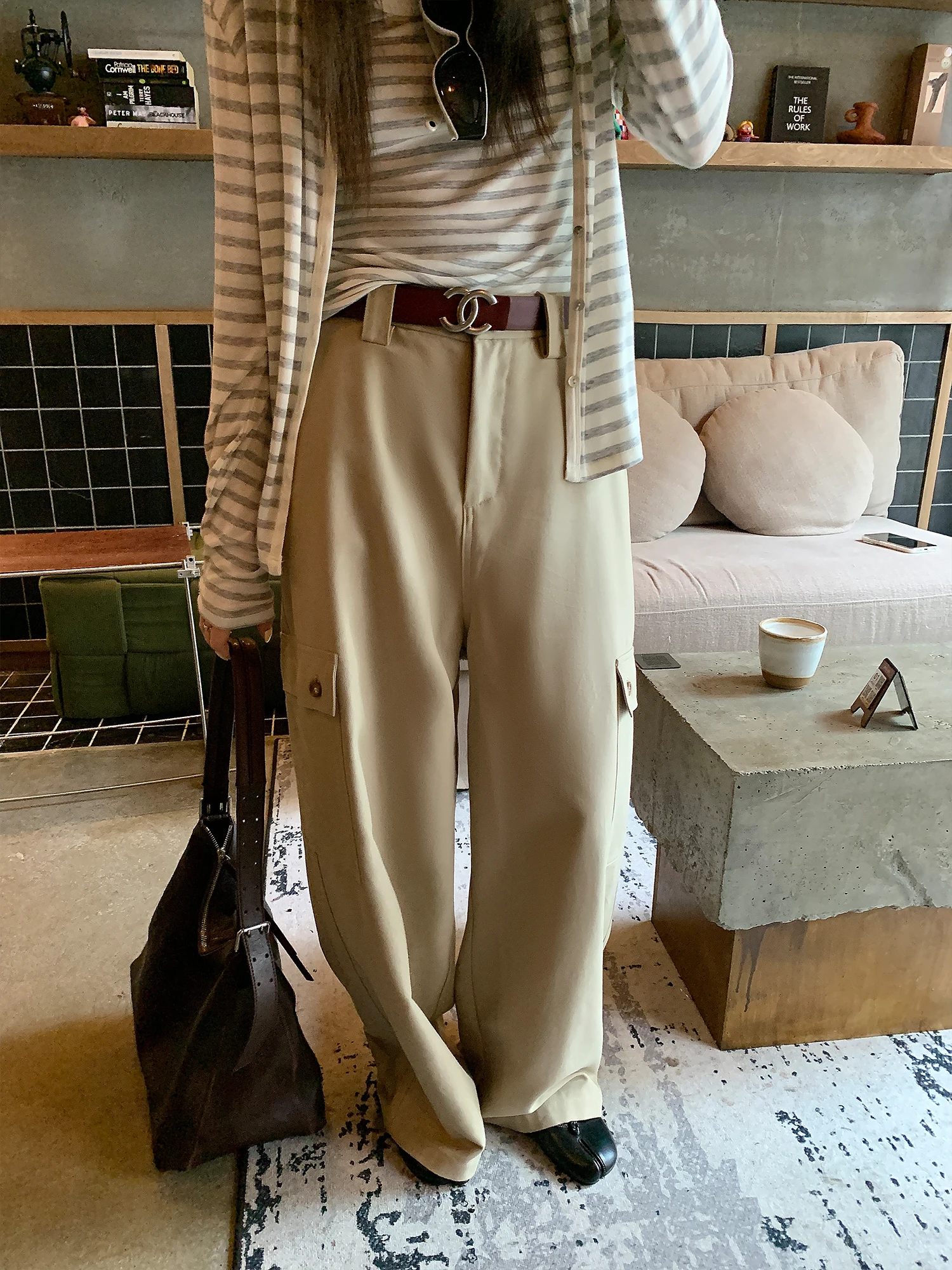 High Street Vibe Utility Pants Women's Spring Semi-Elastic Waist Wide Leg Casual Straight Leg Pants Cotton Blend Comfortable
High Street Vibe Utility Pants Women's Spring Semi-Elastic Waist Wide Leg Casual Straight Leg Pants Cotton Blend Comfortable