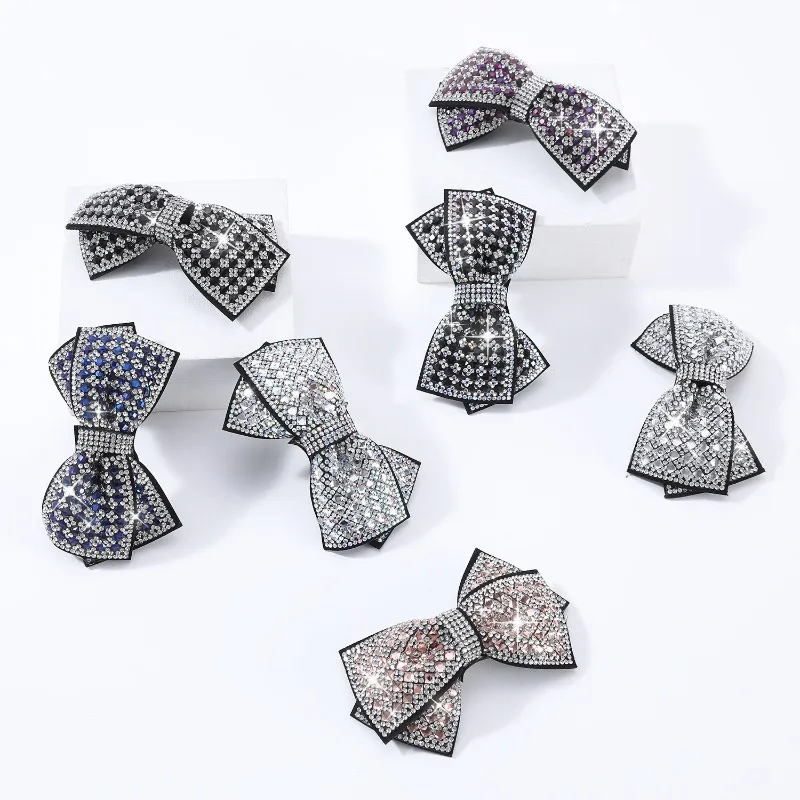 Retro Crystal Bow Hair Clip Luxury Spring Clips Barrette Rhinestones Hairpin Fashion Headpiece Hair Accessories for Women
Retro Crystal Bow Hair Clip Luxury Spring Clips Barrette Rhinestones Hairpin Fashion Headpiece Hair Accessories for Women