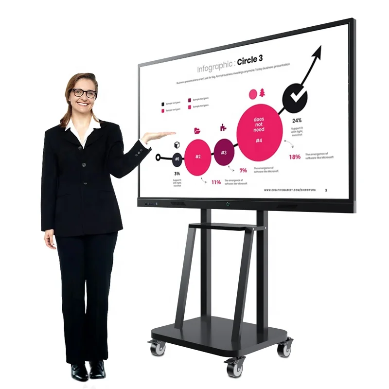 New Technology 86 Inch Dual System LCD Infrared Touch Screen All in One Touch Monitor Black Education Smart Board
New Technology 86 Inch Dual System LCD Infrared Touch Screen All in One Touch Monitor Black Education Smart Board