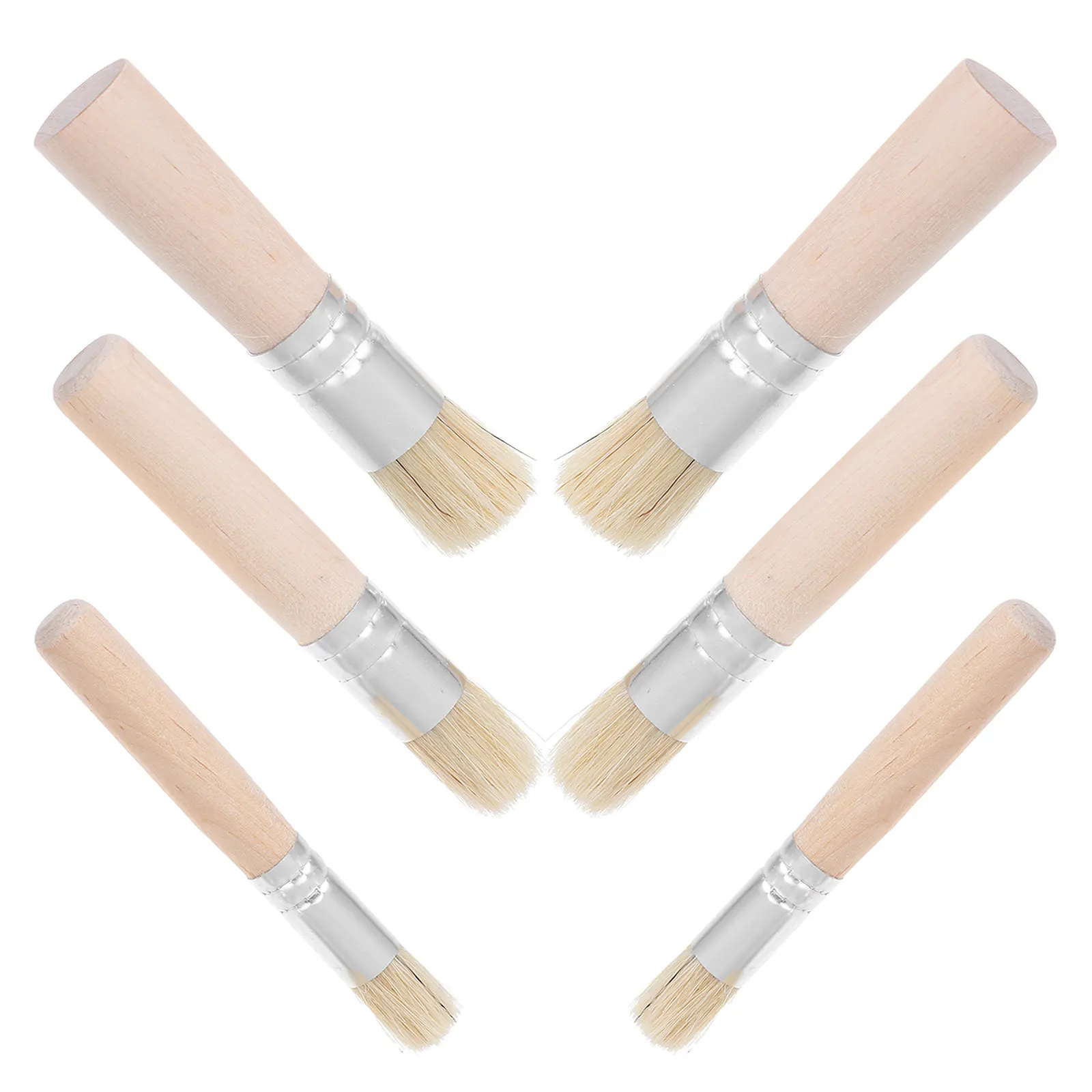 6Pcs Paint Brushes Stencil Set Pig Bristle Wooden Handle for Crafts Painting Oil Acrylic Watercolor Artist Detail Brush Wall
6Pcs Paint Brushes Stencil Set Pig Bristle Wooden Handle for Crafts Painting Oil Acrylic Watercolor Artist Detail Brush Wall