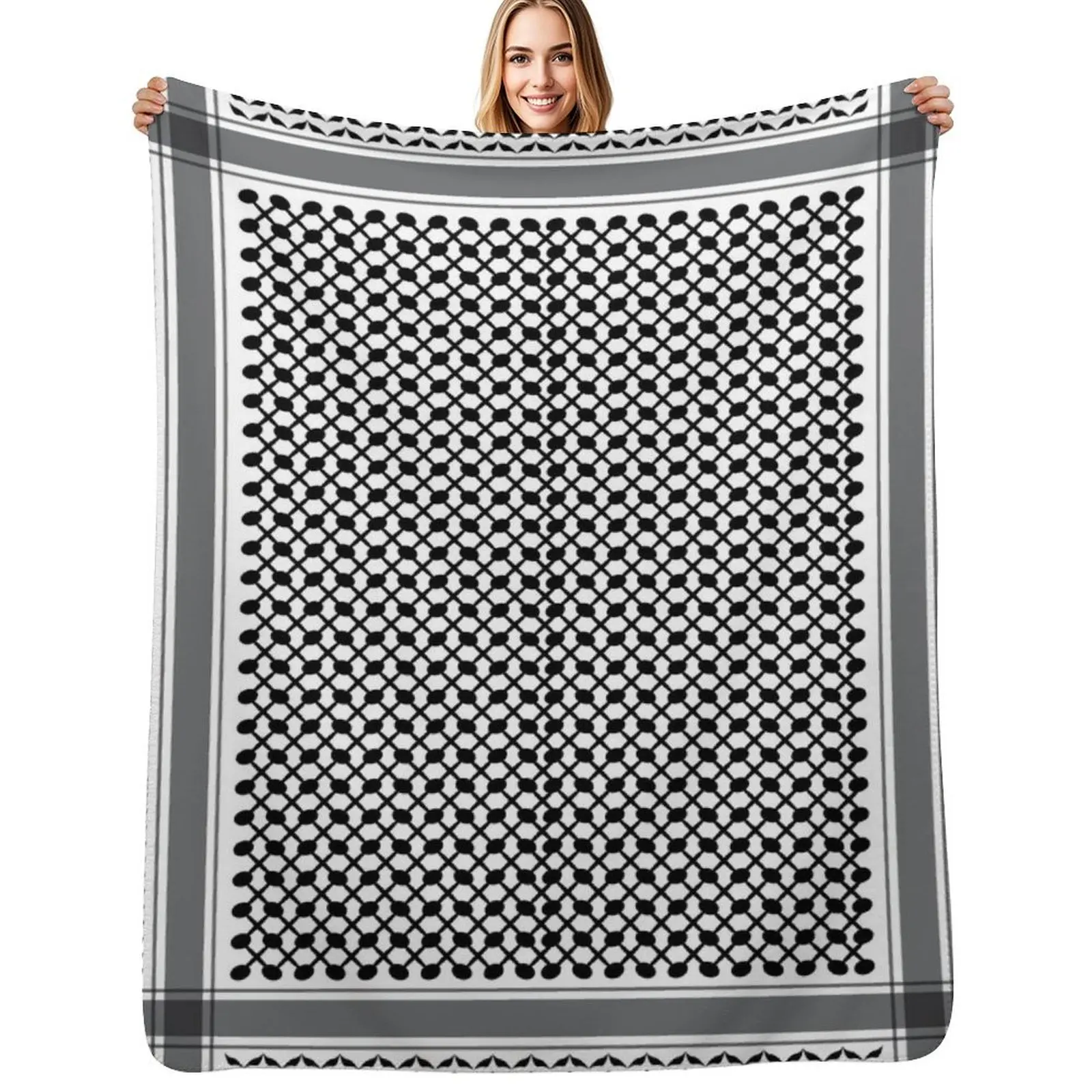 The modern great keffiyeh Throw Blanket Stylish Decor Blanket Gift for Friends Roommate
The modern great keffiyeh Throw Blanket Stylish Decor Blanket Gift for Friends Roommate