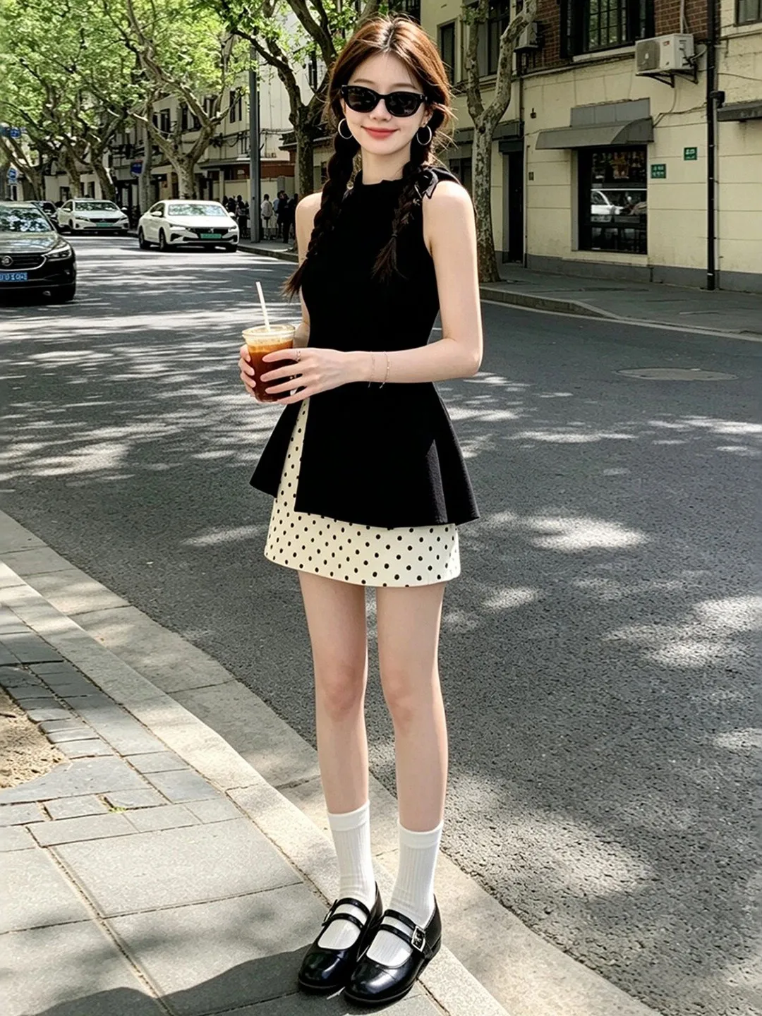 Korean Style Elegant Strap Top Half Skirt Two-Piece Set Complete OOTD Summer 2026 Comfortable Short Cotton No-Sleeve Vest
Korean Style Elegant Strap Top Half Skirt Two-Piece Set Complete OOTD Summer 2026 Comfortable Short Cotton No-Sleeve Vest