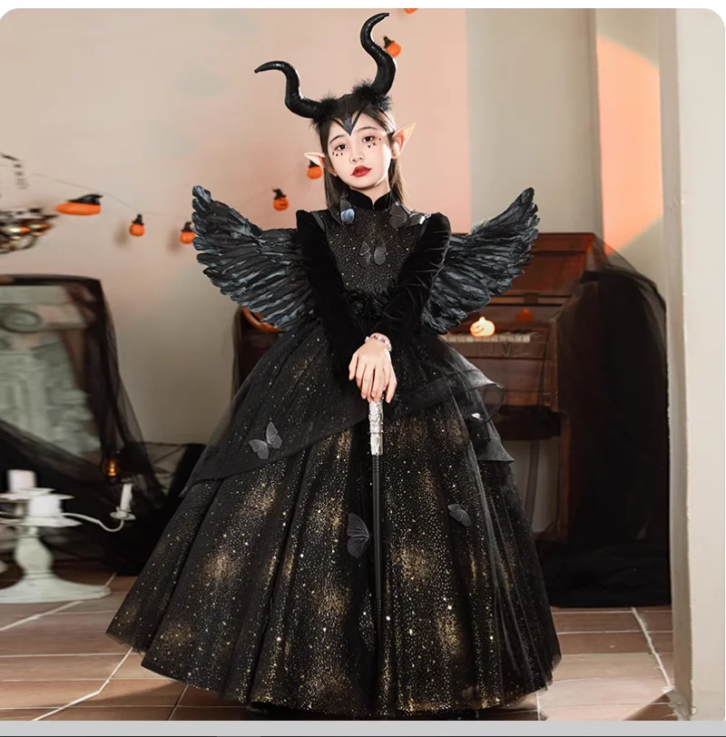 Autumn and winter Halloween children's costume cosplay witch elf performance costume
Autumn and winter Halloween children's costume cosplay witch elf performance costume