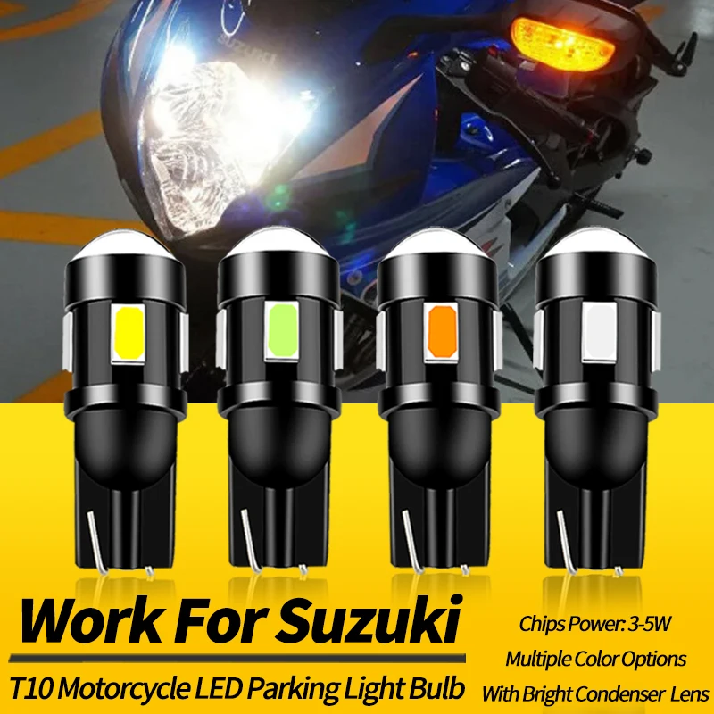 2PCS T10 W5W LED Motorcycle Parking Lights Bulbs Canbus For Suzuki GSX-R600 GSX-R750 GSX-R1000 SV650 SV1000 DL250 UU125 GW250F
2PCS T10 W5W LED Motorcycle Parking Lights Bulbs Canbus For Suzuki GSX-R600 GSX-R750 GSX-R1000 SV650 SV1000 DL250 UU125 GW250F