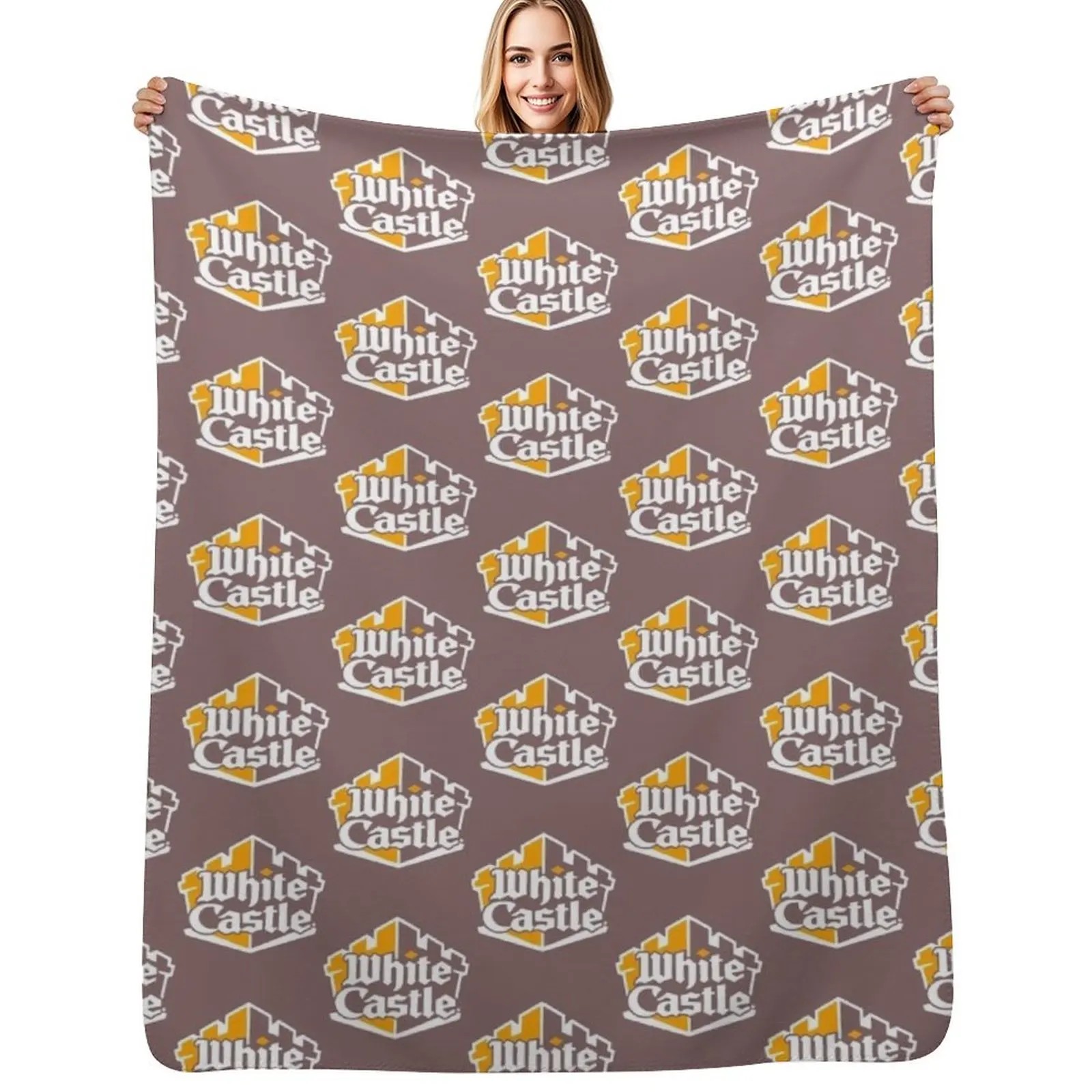 White Castle Burger Throw Blanket Easy Care Comfortable Blanket for Couch
White Castle Burger Throw Blanket Easy Care Comfortable Blanket for Couch