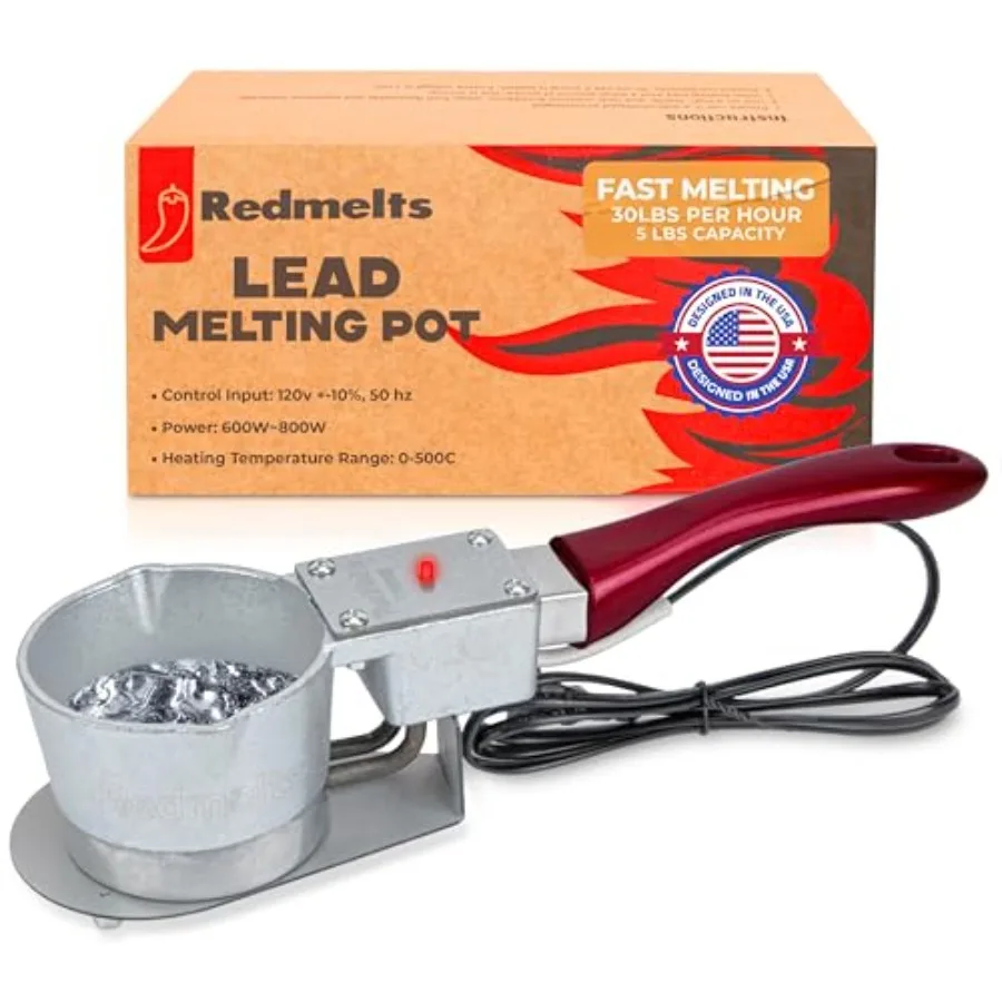 Электрическая печь для плавки свинца для рыболовных форм, емкость 5 фунтов, быстроплавкая, разработана в США, идеально подходит для рыбалки
Электрическая печь для плавки свинца для рыболовных форм, емкость 5 фунтов, быстроплавкая, разработана в США, идеально подходит для рыбалки