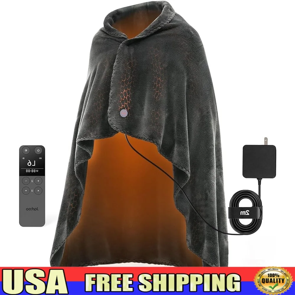 Nano Heated Blanket Electric Throw 24V Safe Portable Washable Cordless 30s Far Infrared Heating Energy Efficient Remote Control
Nano Heated Blanket Electric Throw 24V Safe Portable Washable Cordless 30s Far Infrared Heating Energy Efficient Remote Control
