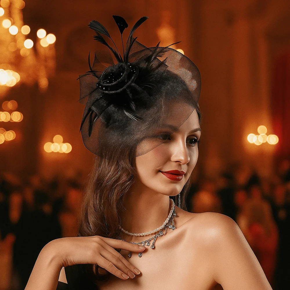 Элегантная сетчатая повязка на голову с перьями в стиле ретро, свадебная повязка на голову с цветком, роскошный необычный головной убор, маленький цилиндр, повязка на голову, маскарадная вечеринка
Элегантная сетчатая повязка на голову с перьями в стиле ретро, свадебная повязка на голову с цветком, роскошный необычный головной убор, маленький цилиндр, повязка на голову, маскарадная вечеринка
