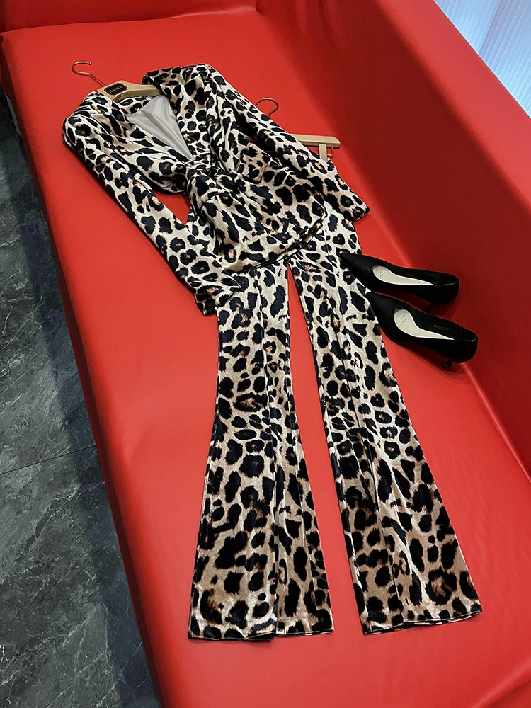 Комплект брюк Ele Gold Velvet Suit с леопардовым принтом Profional Faion ow, комплект из двух предметов Long Sve Commute Sle, женский En... 
Комплект брюк Ele Gold Velvet Suit с леопардовым принтом Profional Faion ow, комплект из двух предметов Long Sve Commute Sle, женский En...