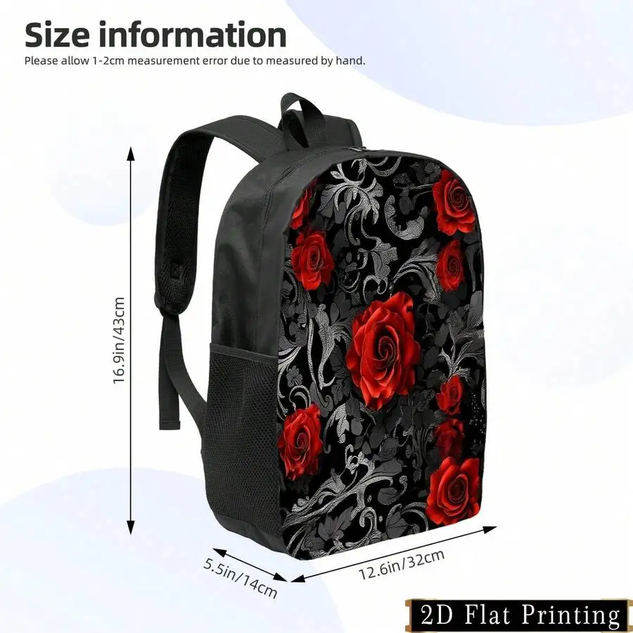 Stylish Floral Print Backpack For Adults, Lightweight Large Capacity Daily Commute Bag
Stylish Floral Print Backpack For Adults, Lightweight Large Capacity Daily Commute Bag