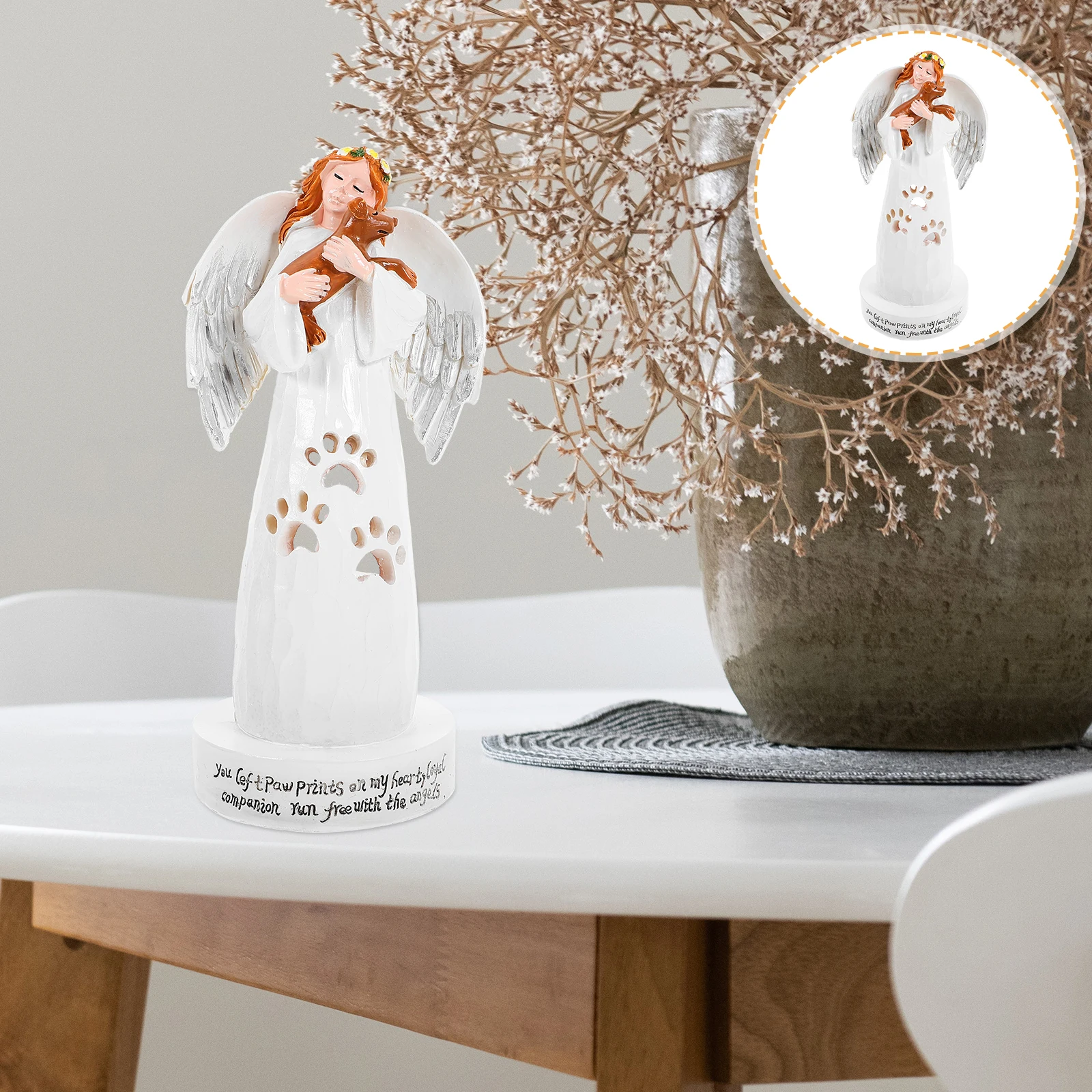 Creative Angel With Dog Statue Resin Home Desktop Decoration Pet Memorial Gift Lovely Angel Dog Sculpture Resin Craft Wedding
Creative Angel With Dog Statue Resin Home Desktop Decoration Pet Memorial Gift Lovely Angel Dog Sculpture Resin Craft Wedding