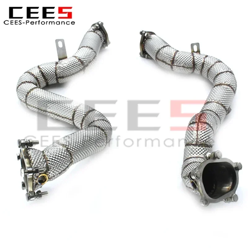 cees Heat shied Catted Exhaust Downpipe for Audi RS6/RS7 S6/S7 C7 4.0T 2014-2018 Exhaust System SS304 Performance Racing
cees Heat shied Catted Exhaust Downpipe for Audi RS6/RS7 S6/S7 C7 4.0T 2014-2018 Exhaust System SS304 Performance Racing