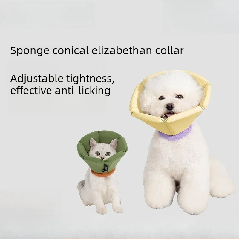 Soft Sponge Elizabeth Collar - Waterproof Anti-Lick Cone for Post-Surgery, Adjustable 6-38cm, Light as Egg, Foldable
Soft Sponge Elizabeth Collar - Waterproof Anti-Lick Cone for Post-Surgery, Adjustable 6-38cm, Light as Egg, Foldable