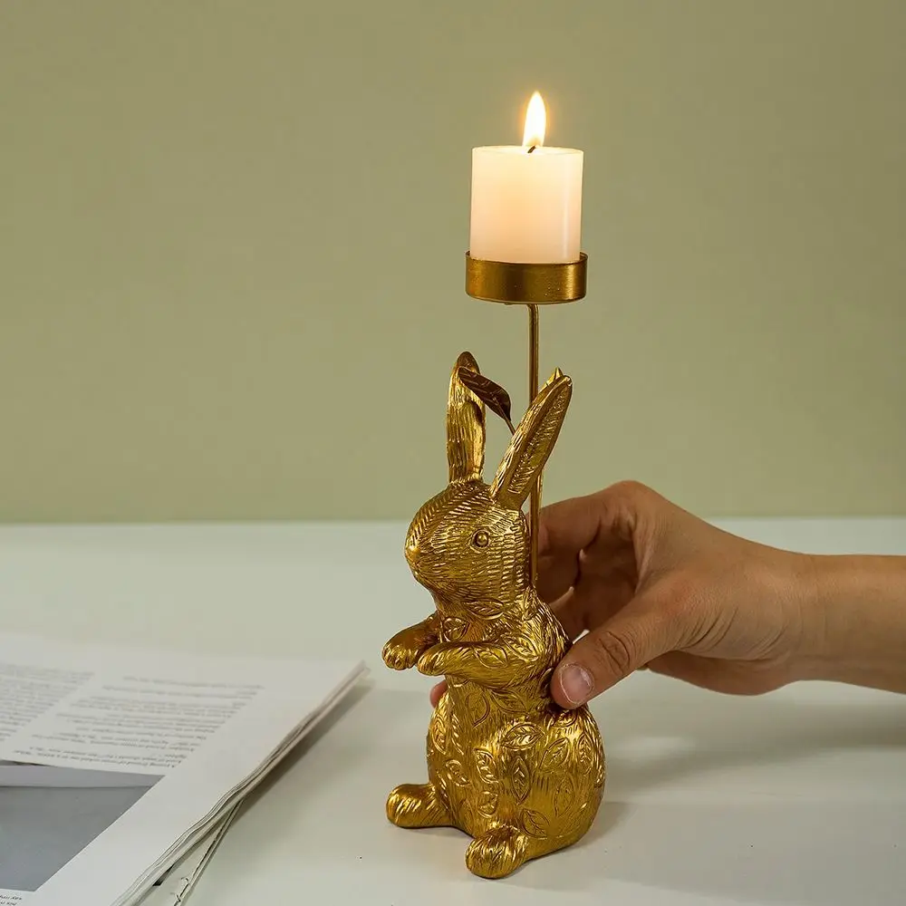 Resin Easter Bunny Candle Holder Elegant Delicate Candlestick Ornament Nordic Convenient Candle Stand Bedroom Desk
Resin Easter Bunny Candle Holder Elegant Delicate Candlestick Ornament Nordic Convenient Candle Stand Bedroom Desk
